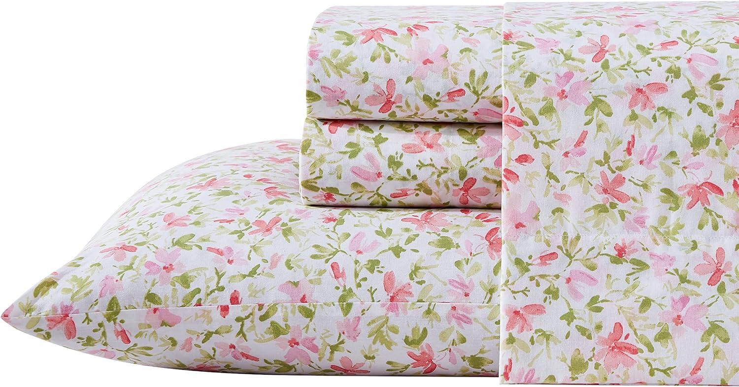 Laura Ashley Laura Ashley Printed Cotton Percale Sheet Set