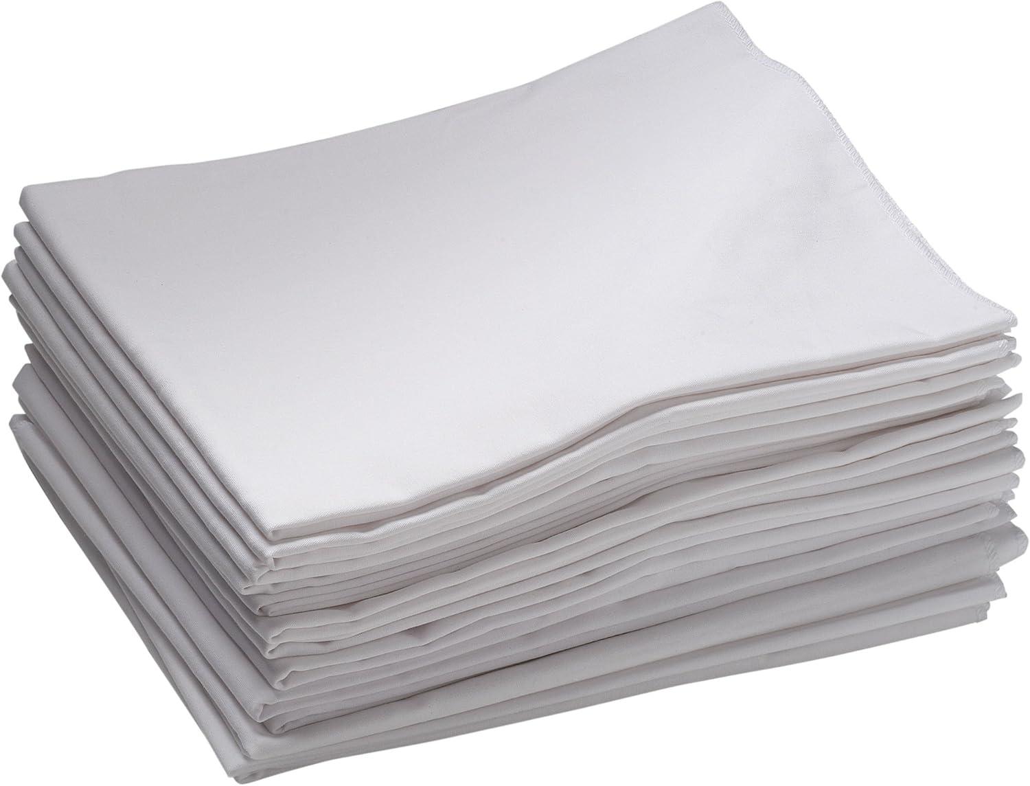 ECR4Kids ECR4Kids Cot Sheet, Toddler Size, Rest Time Accessories, White, 12-Pack (Set of 12)