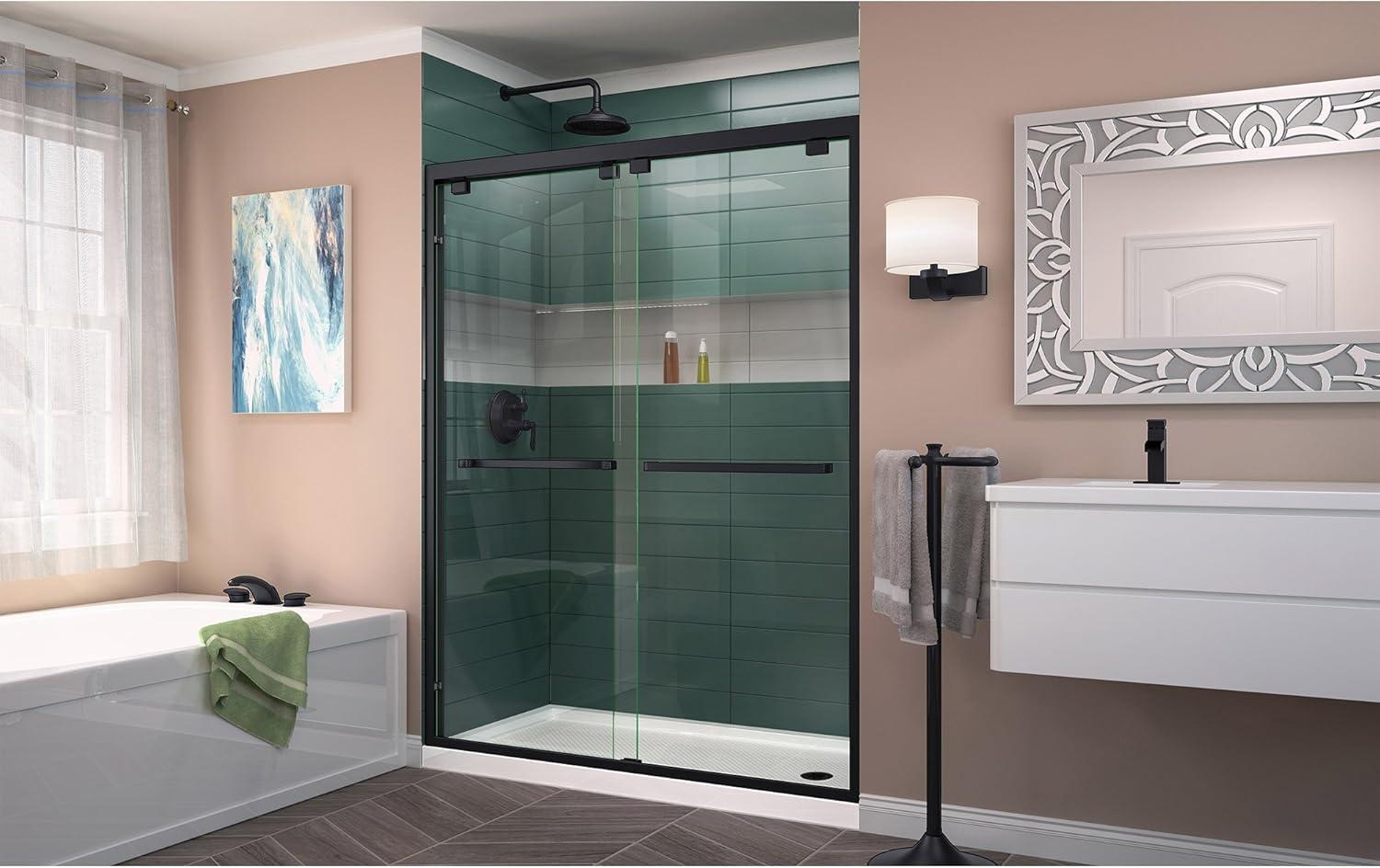 DreamLine Encore 78.75" H Semi-frameless Sliding Shower Enclosure DL-7007R-09
