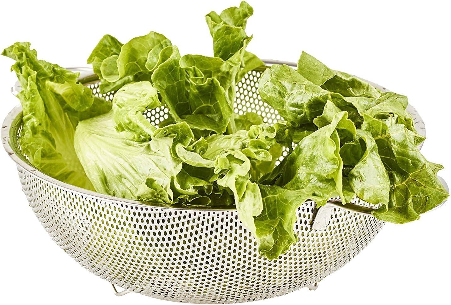 holm 3-Piece Stainless Steel Mesh Micro-Perforated Colander Set (1-Quart, 2.5-Qu