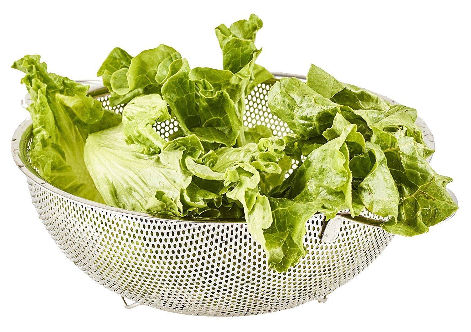 holm 3-Piece Stainless Steel Mesh Micro-Perforated Colander Set (1-Quart, 2.5-Qu