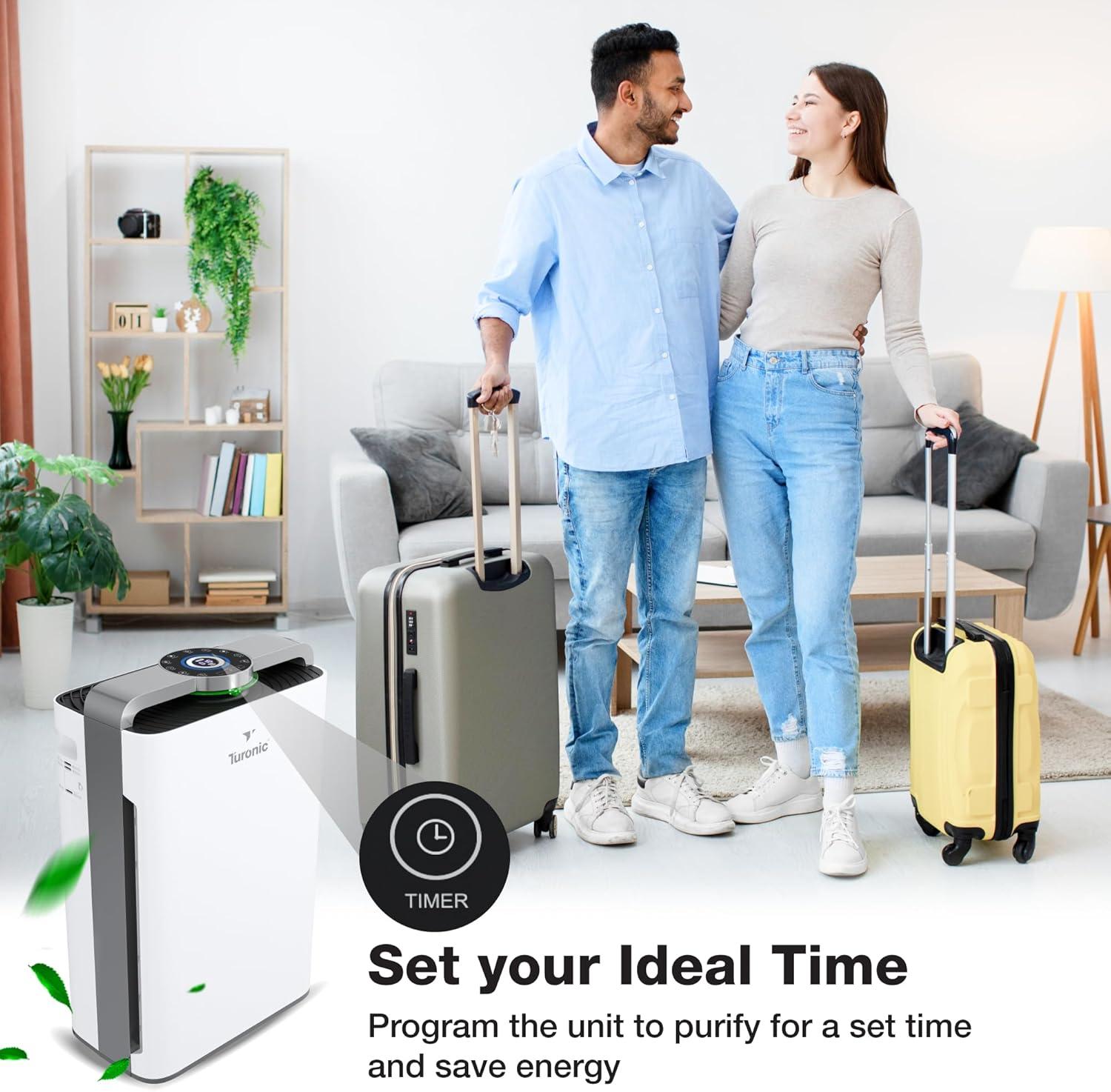 Turonic Premium HEPA Air Purifier & Humidifier White (PH950)