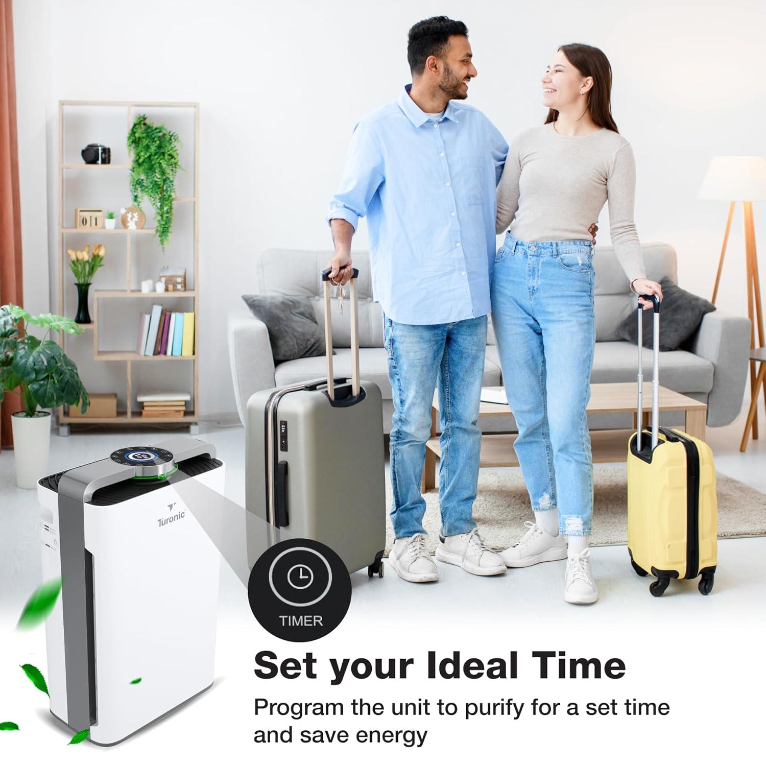 Turonic Premium HEPA Air Purifier & Humidifier White (PH950)