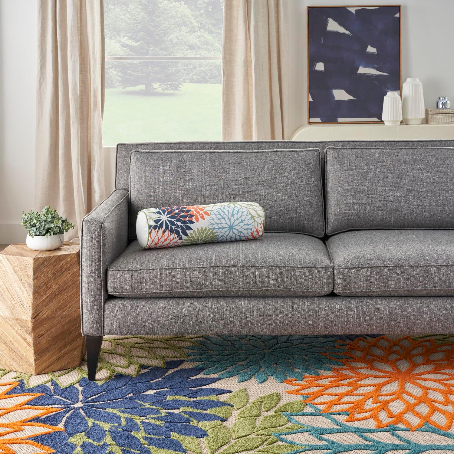 Mina Victory Angelis Bolster Indoor/Outdoor Pillow Cover & Insert