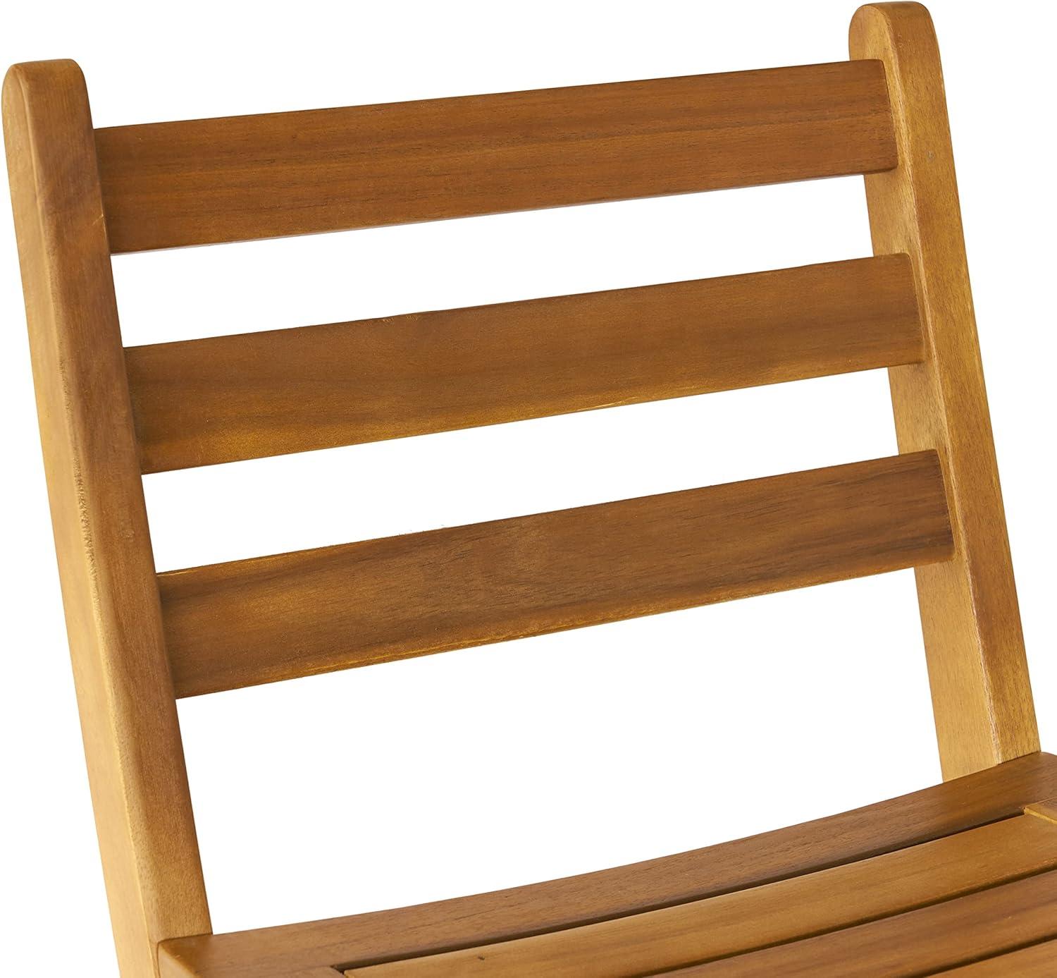 Christopher Knight Home Tundra Outdoor Foldable Wood Barstool Set, 2-Pcs Set, Natural