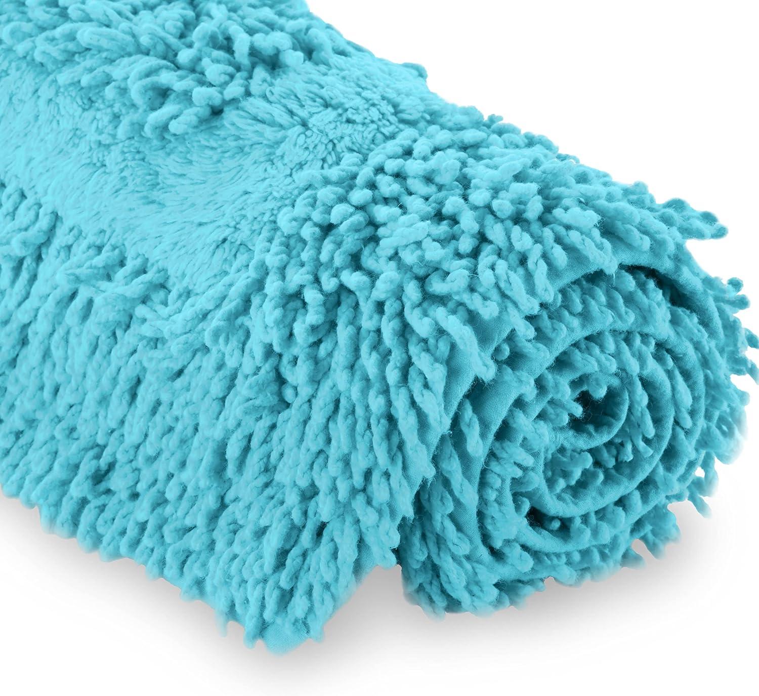 Island Blue 20" x 30" Ringspun Cotton Bath Rug