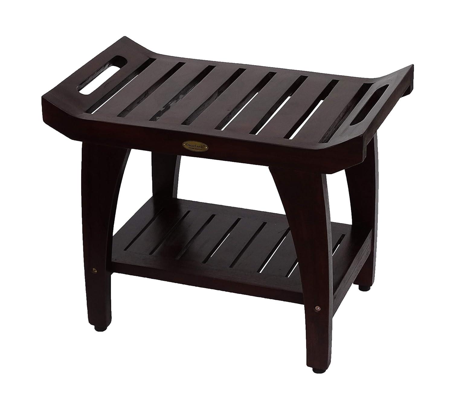 EcoDecors EarthyTeak - Serenity 24'' W Teak Shower Bench