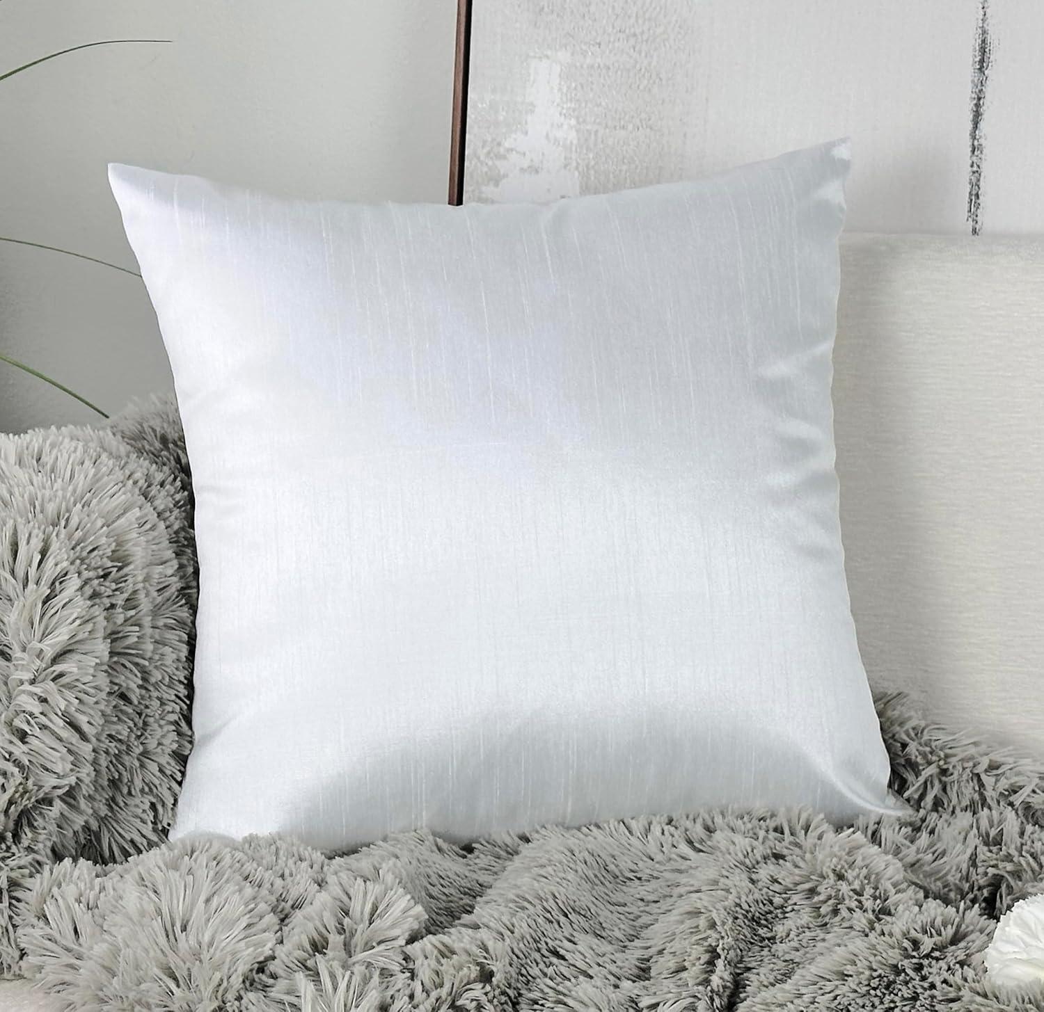 Odessa Bright White 18X18" Square Pillow