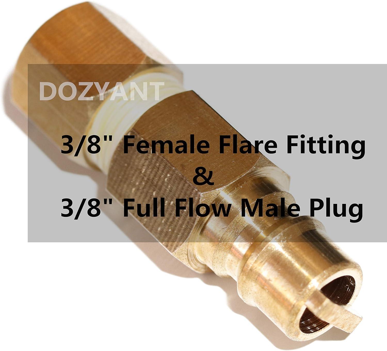 GasSaf 12ft Propane Regulator with Hose, Propane Hose for Indoor/Outdoor Heater -3/8 Quick Connect Disconnect