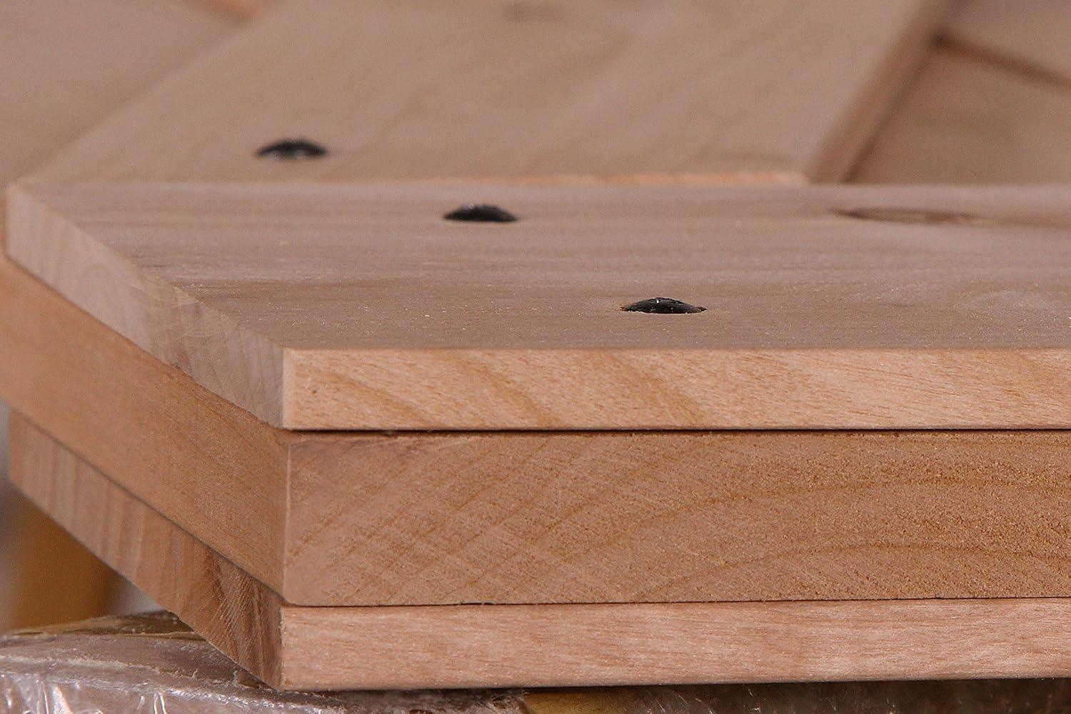 Lubann American 84'' Solid Wood Barn Doors Barn Door