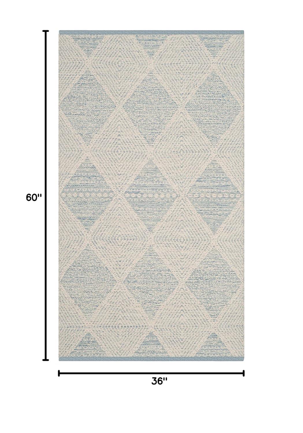 Montauk MTK822 Hand Woven Indoor Accent Rug - Light Blue - 3'x5' - Safavieh.