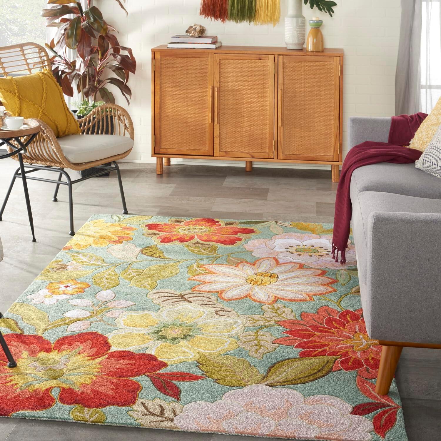 Nourison Fantasy Blooiming Floral Area Rug