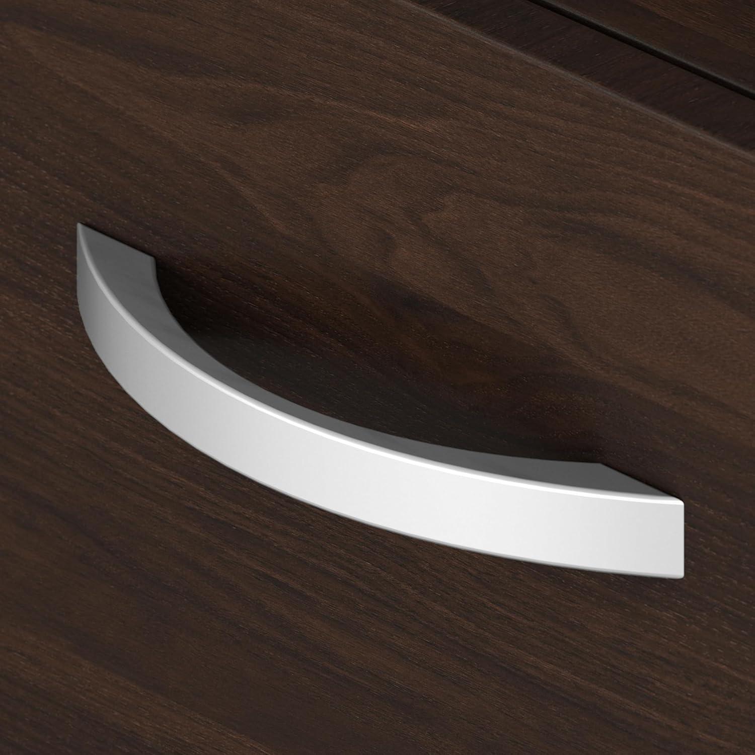 Bush Business Furniture Studio C L Shaped Desk with Mobile File Cabinet and Return