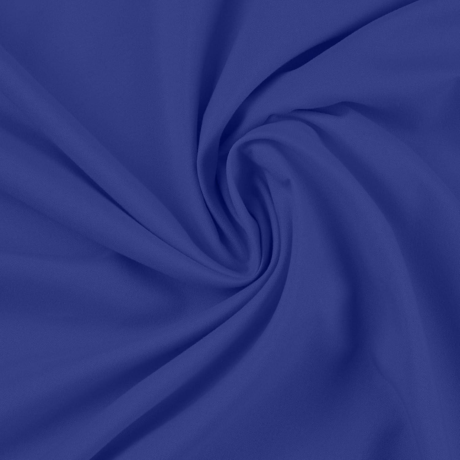 Mellanni Pillow Shams Set of 2, Decorative Pillow Cases with 2" Flange, Standard, Royal Blue