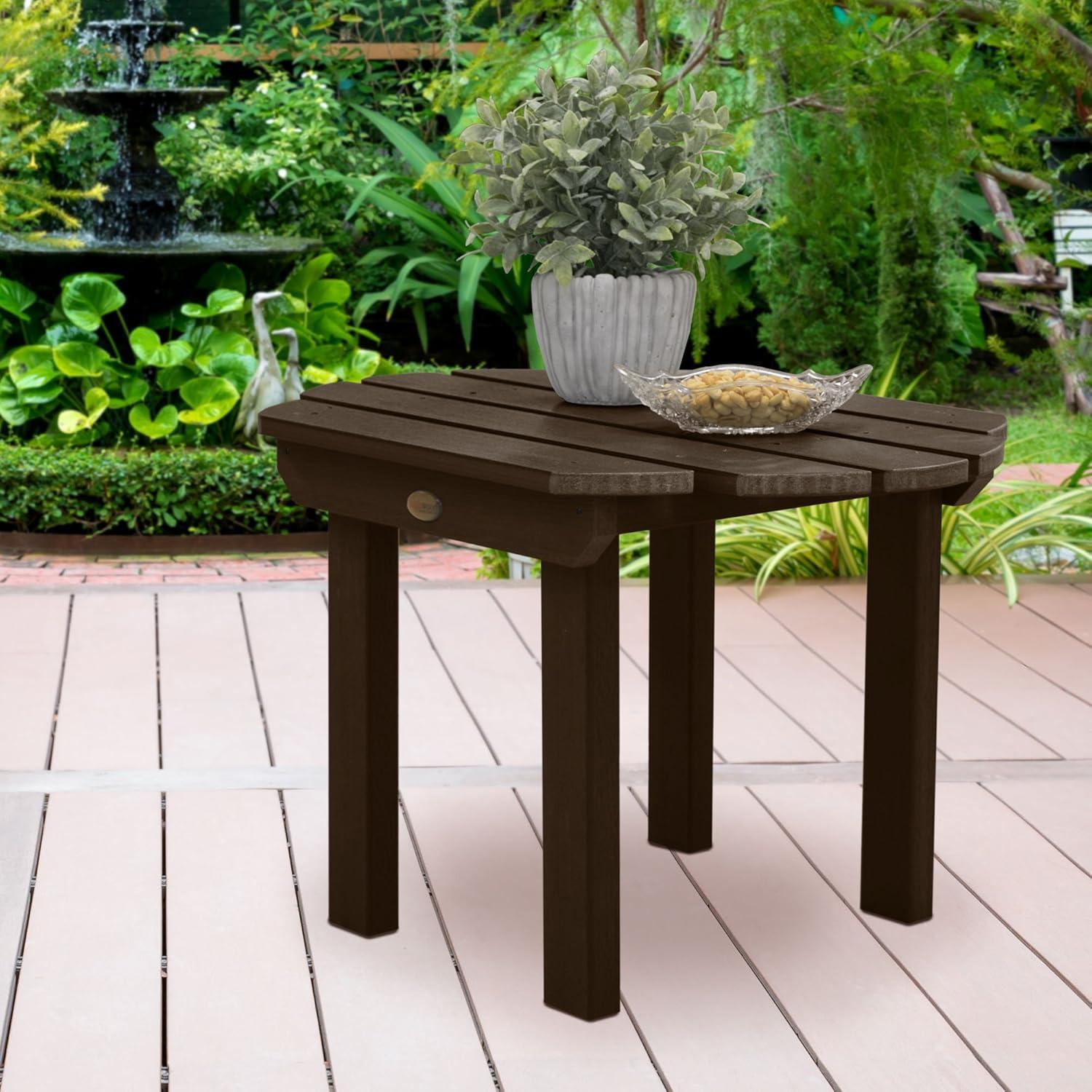 Weathered Acorn Classic Westport Adirondack Outdoor Side Table