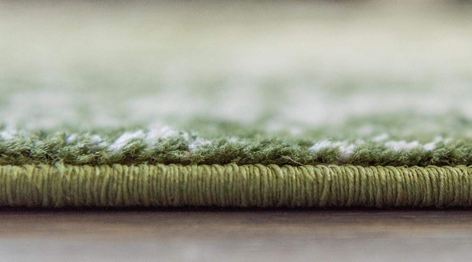 Unique Loom Richmond Collection Area Rug - Medallion (5' 3" Octagon Aqua/Ivory)