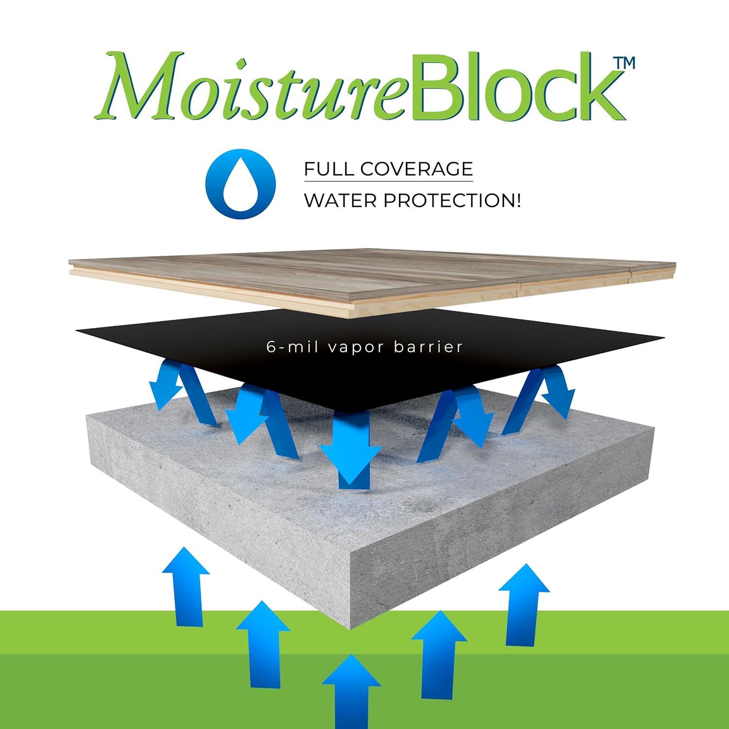 MoistureBarrier MP Global Products Moisture/Vapor Barrier Underlayment for Laminate, Engineered and Hardwood Floors
