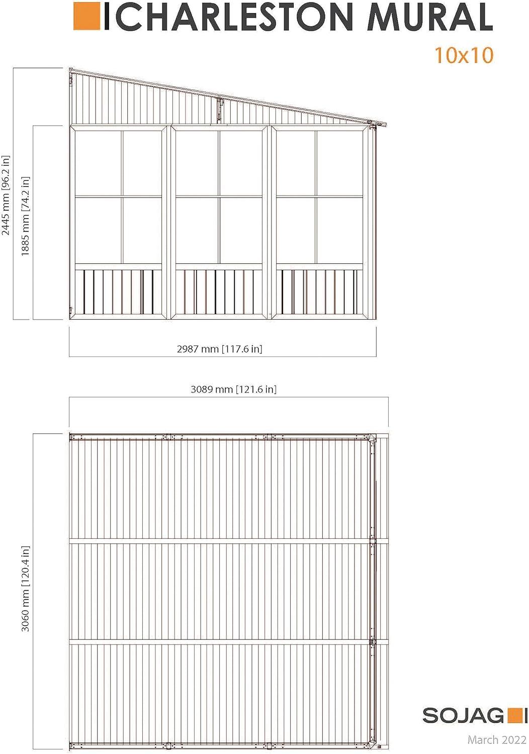 Sojag Charleston 16 Ft. W x 10 Ft. D Aluminum Patio Gazebo
