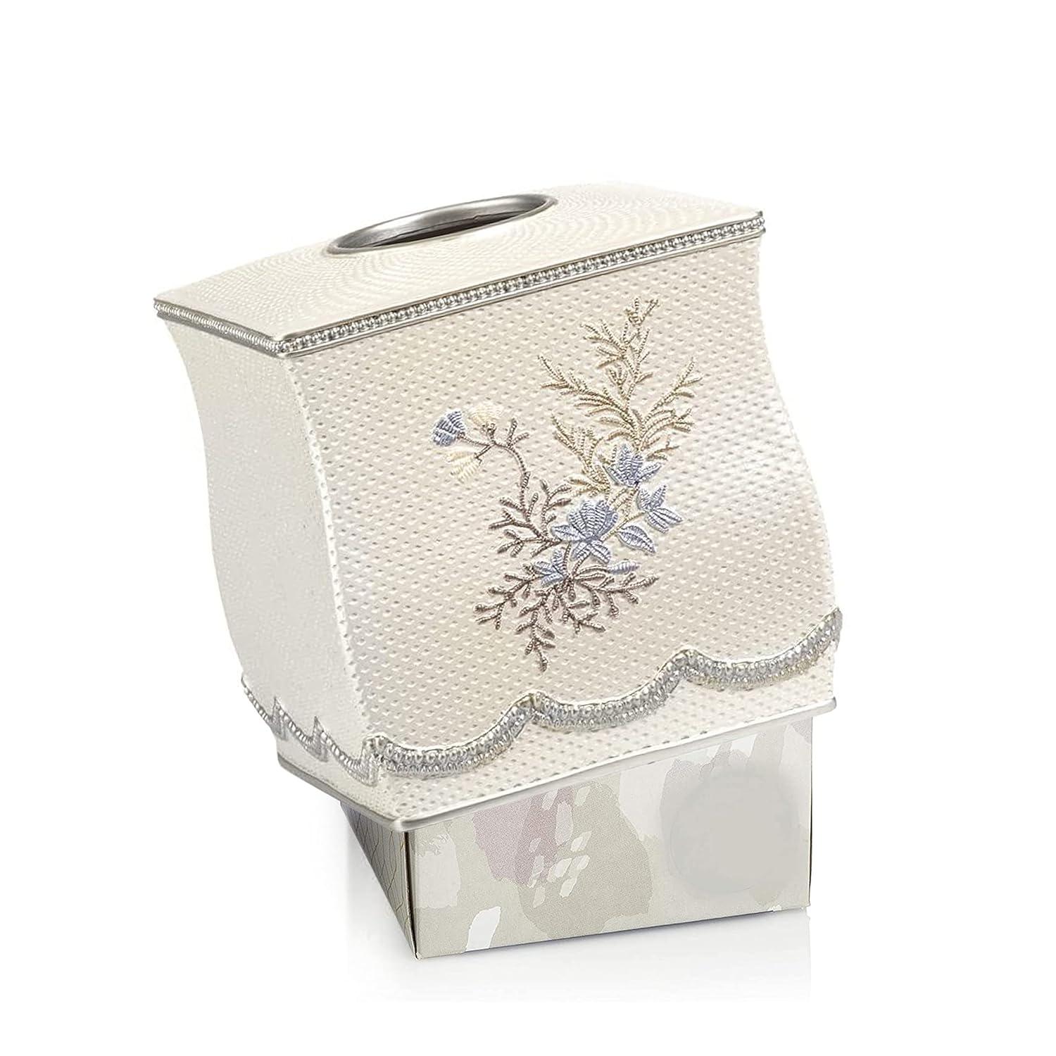 Popular Bath Capri, Tissue Box, Beige