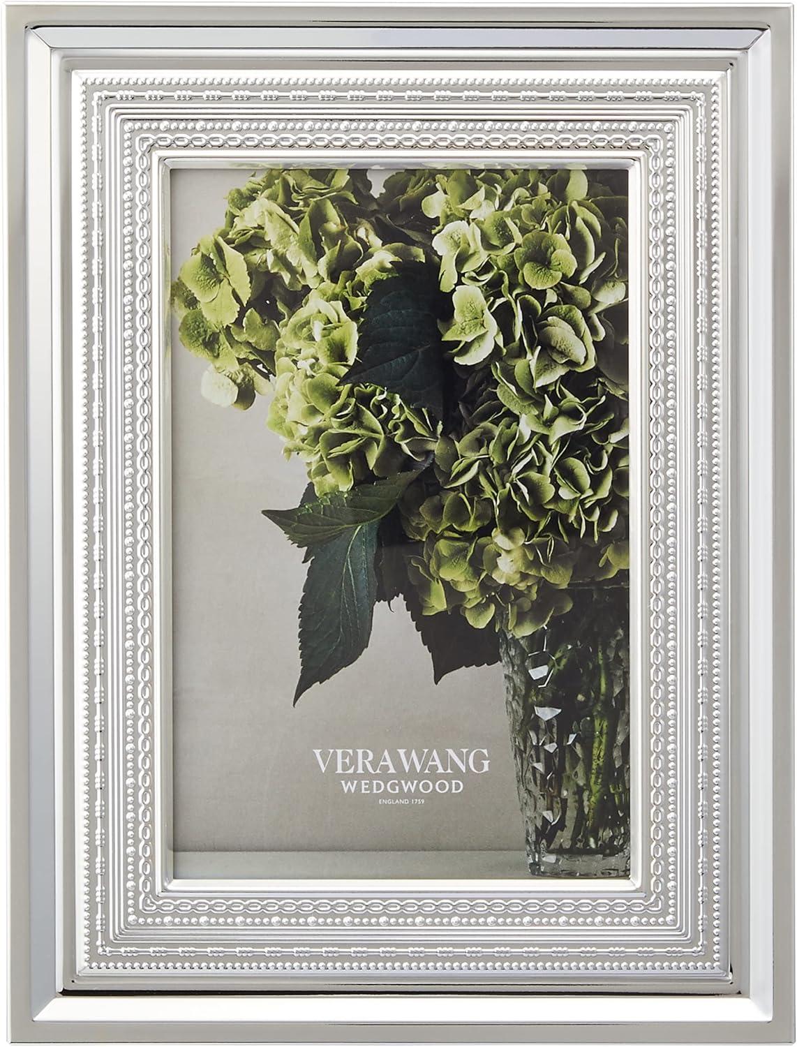 Vera Wang Silver Rectangle Picture Frame with Embossed Detail