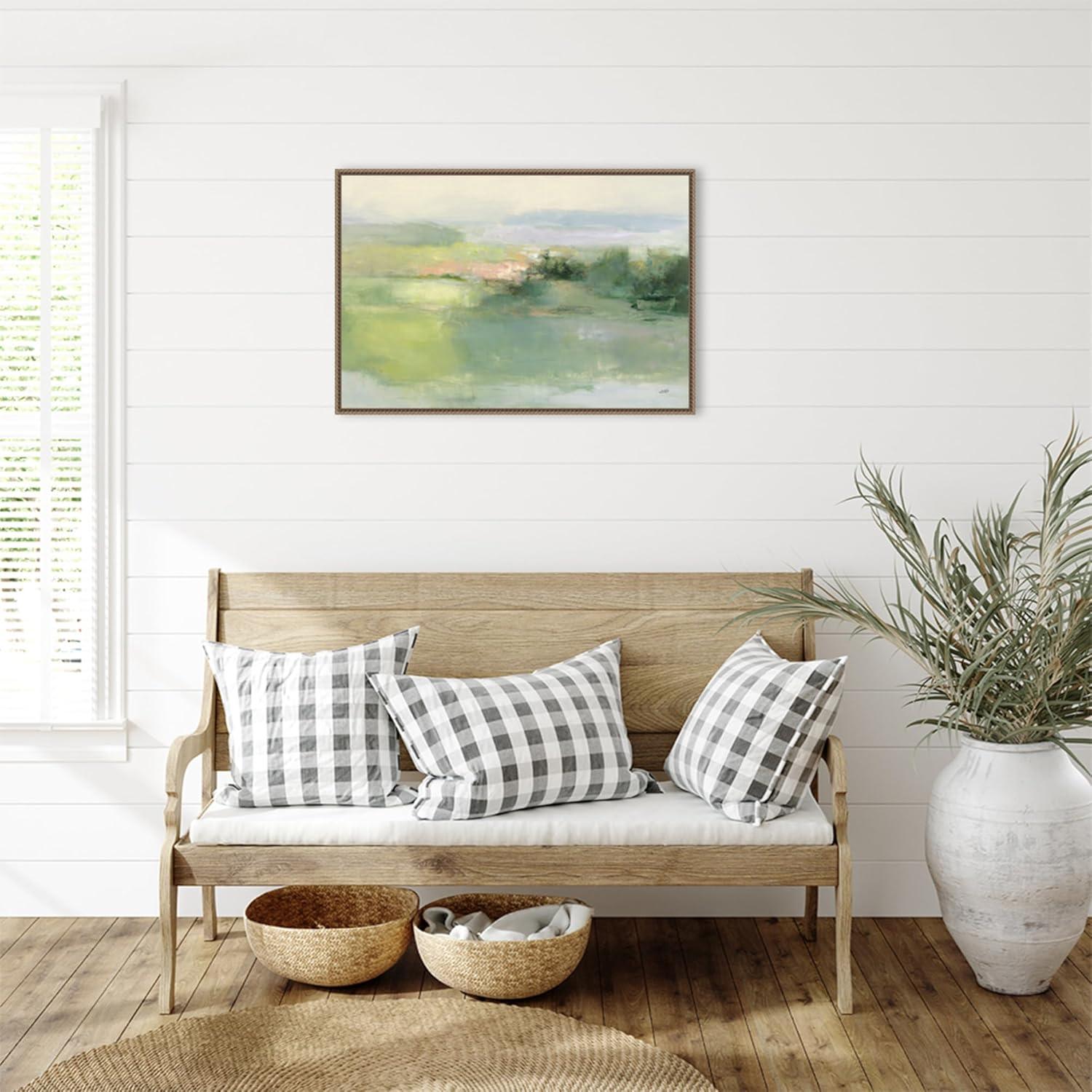 Amanti Art Gentle World Framed Canvas Wall Art Print