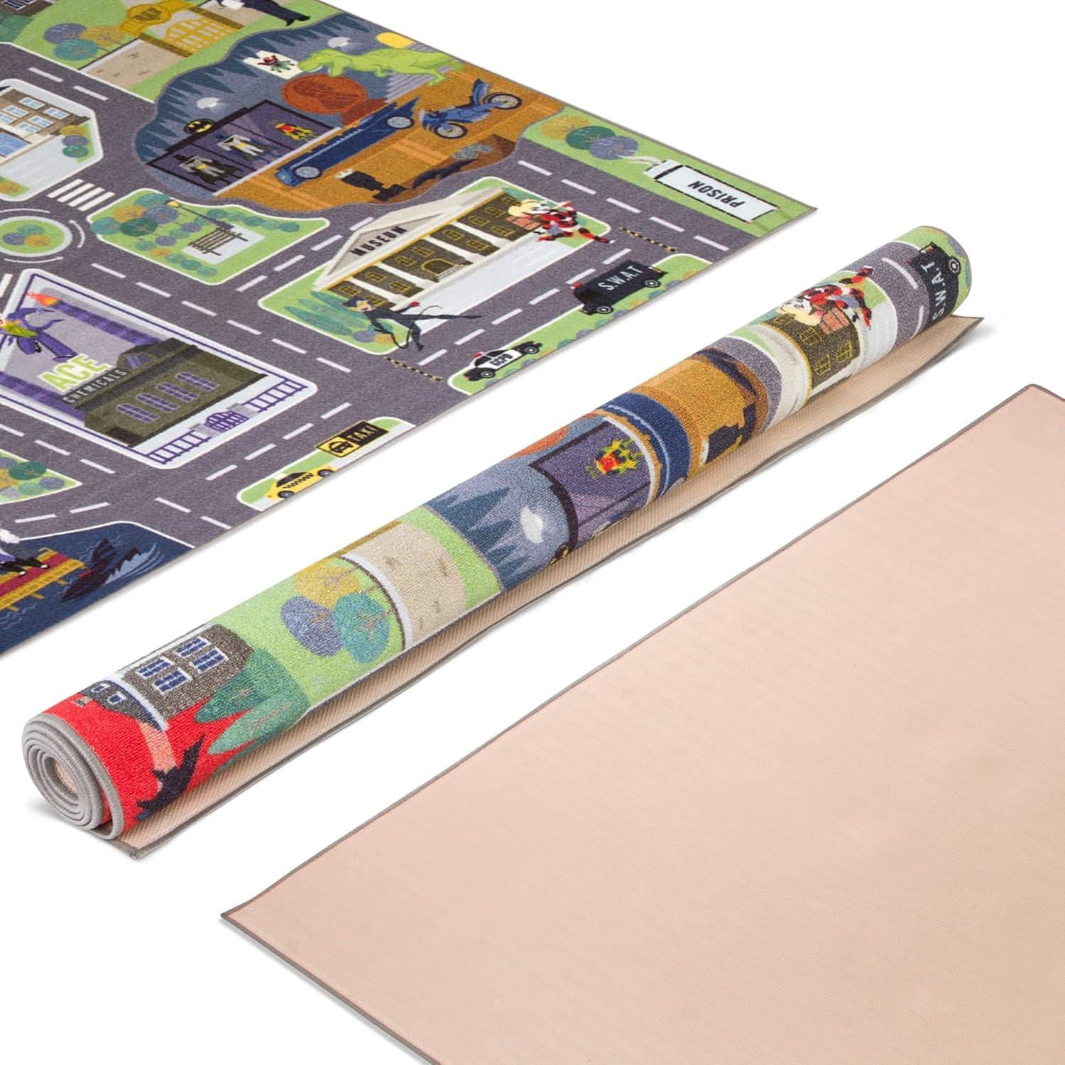 KC Cubs Looney Tunes Hopscotch Number Educational Learning Fun Game Non Slip Kids Rug Classroom Playroom