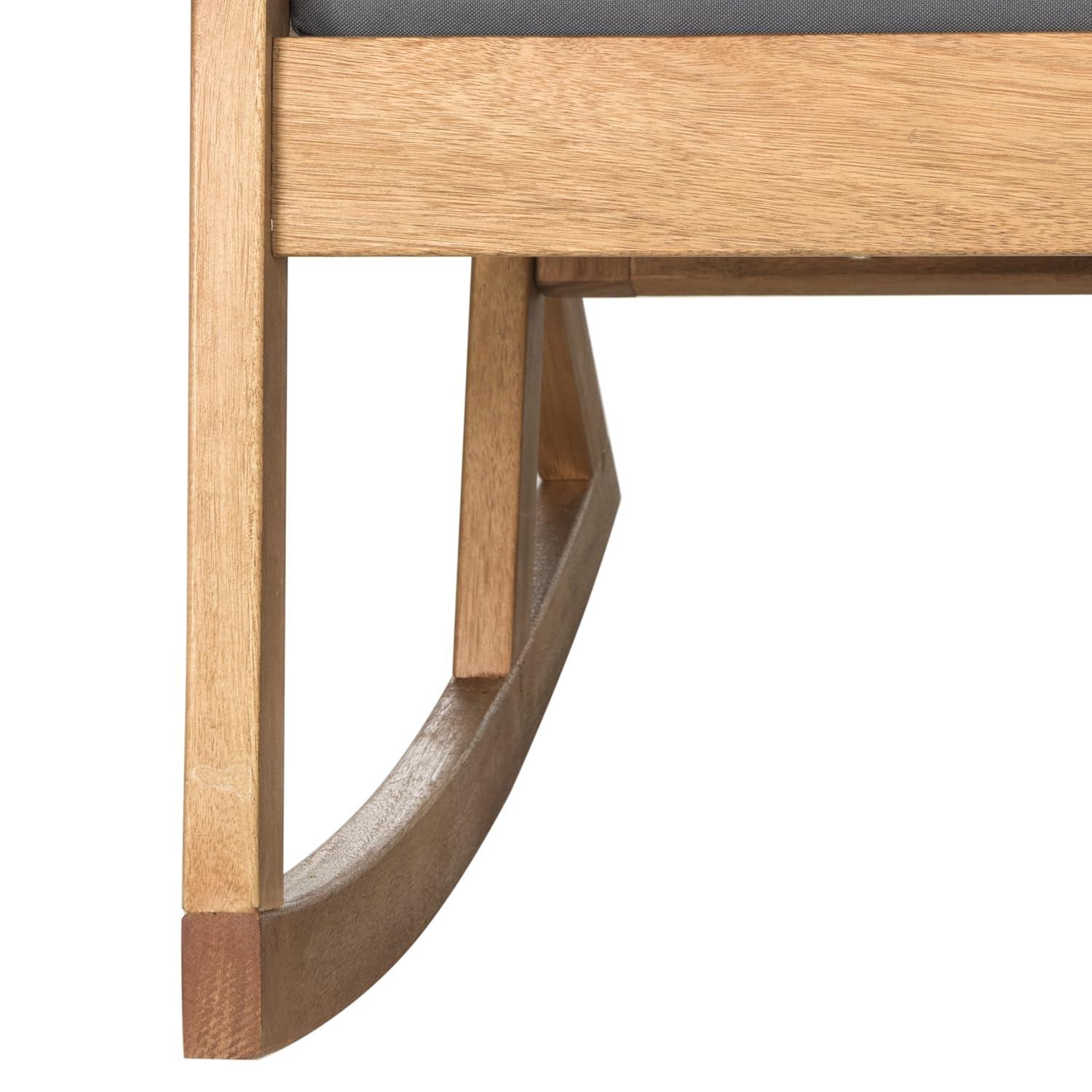 Vernon Rocking Chair Indoor/Outdoor - PAT7013 - Natural/Grey - Safavieh