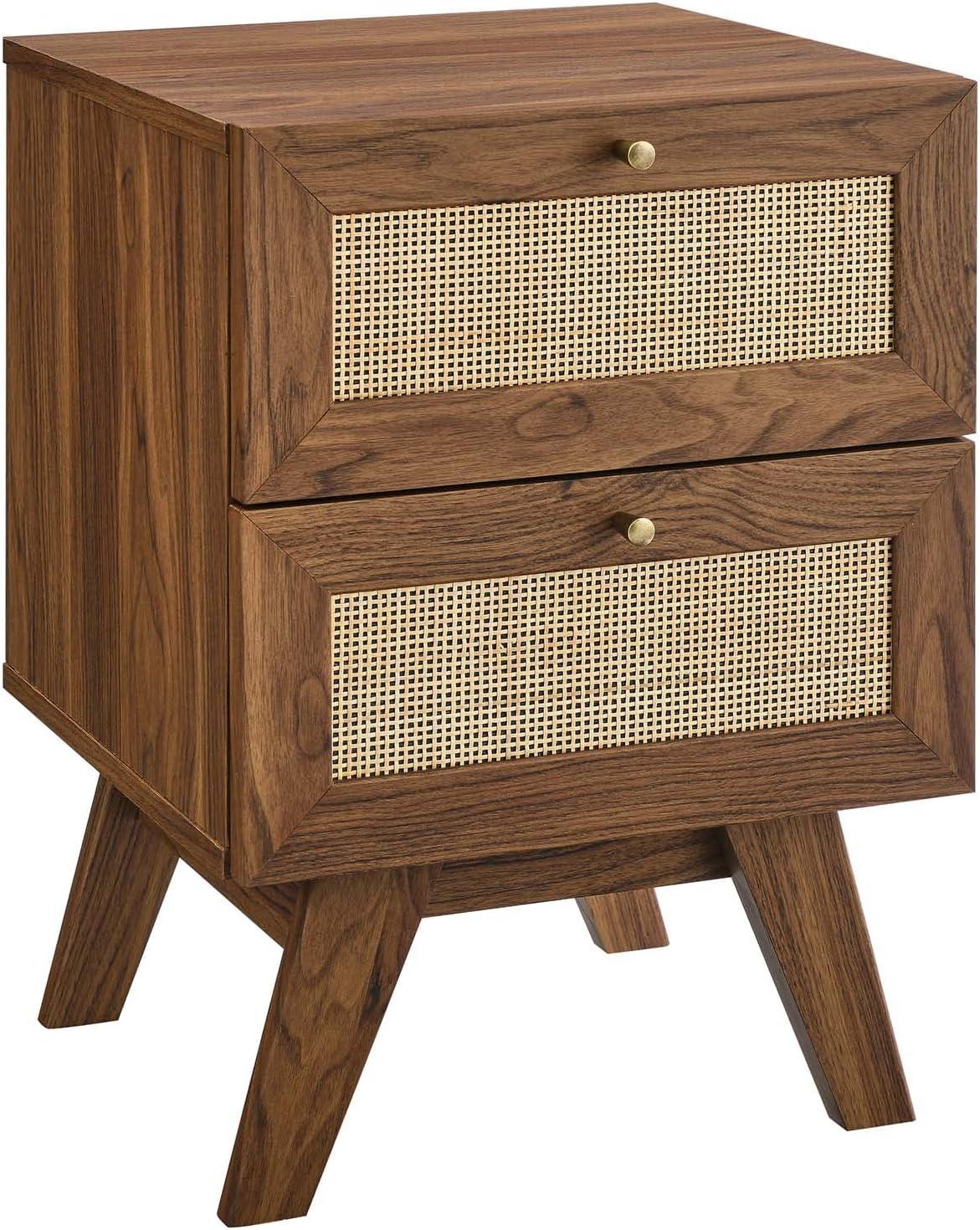 Modway Soma Rattan Weave 2 Drawer Nightstand