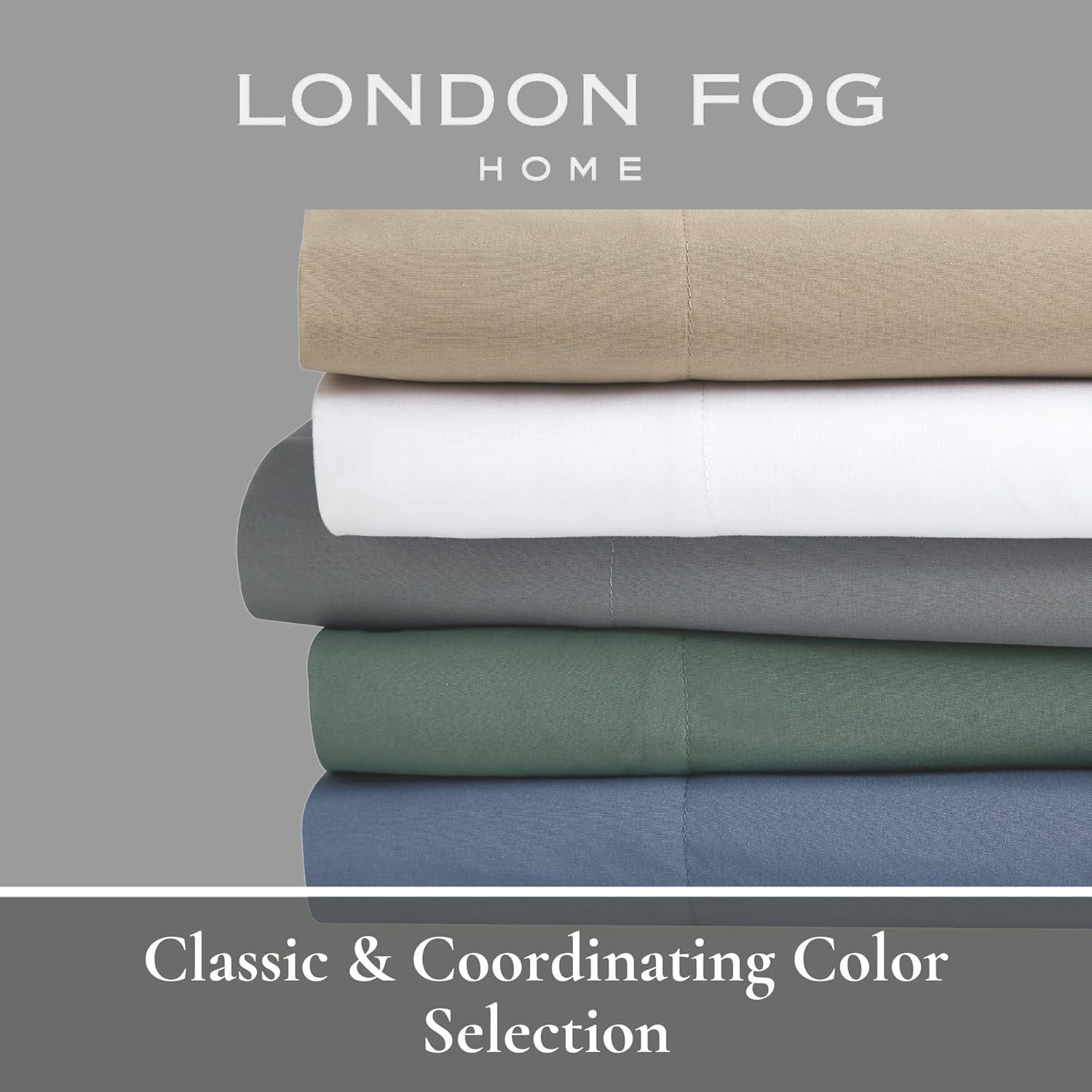 London Fog London Fog Garment Wash Solid Quilt Set