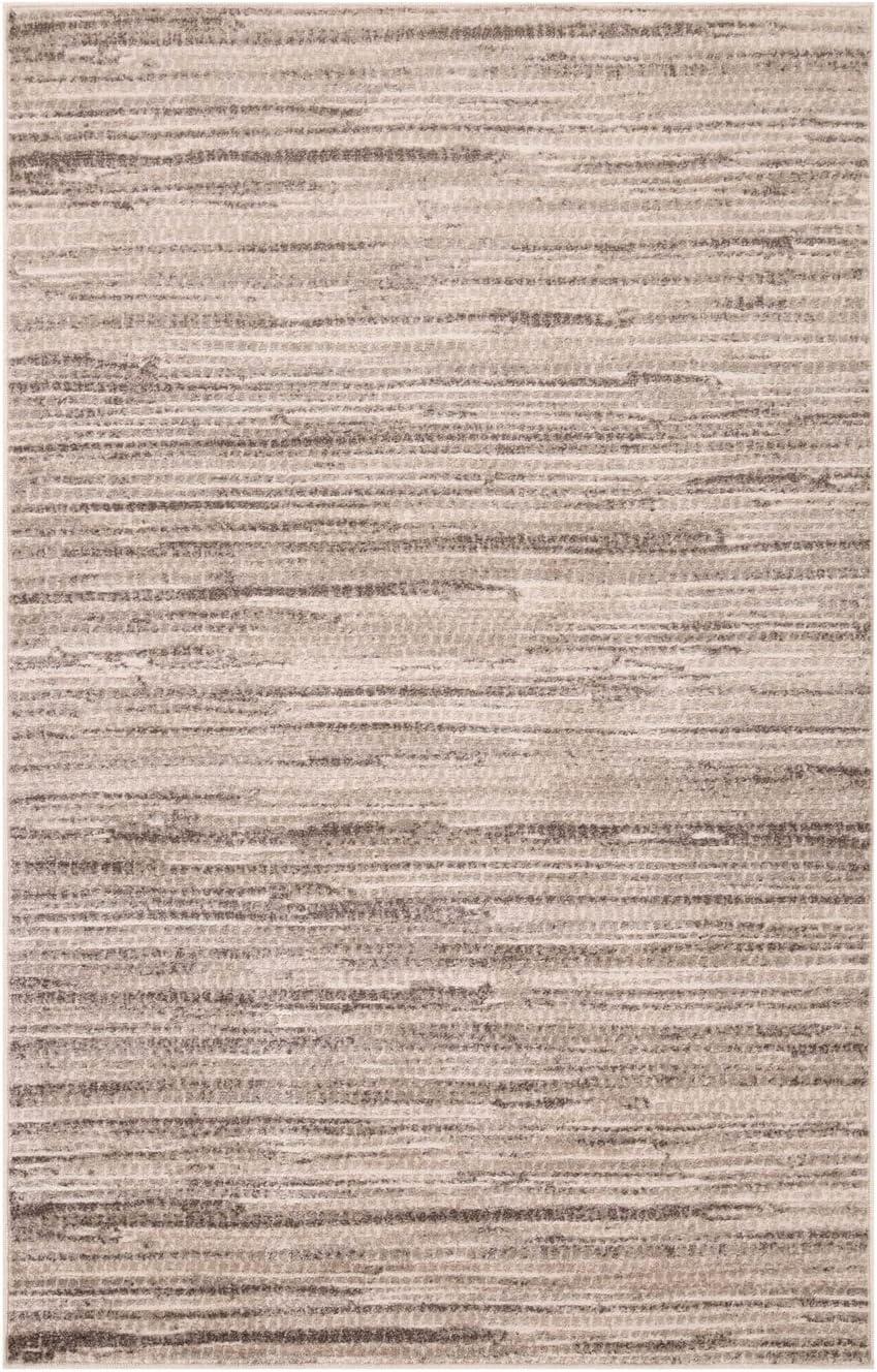 Modern Abstract Area Rug in Gray