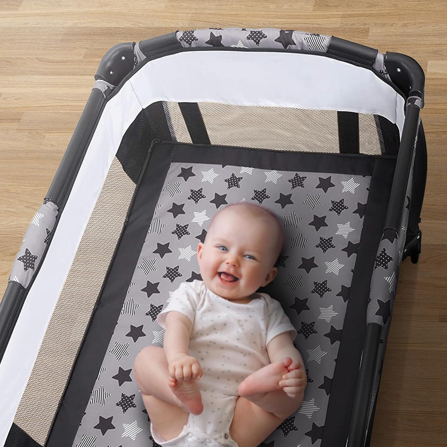 Baby Trend Trend-E Nursery Center in Rising Star Gray