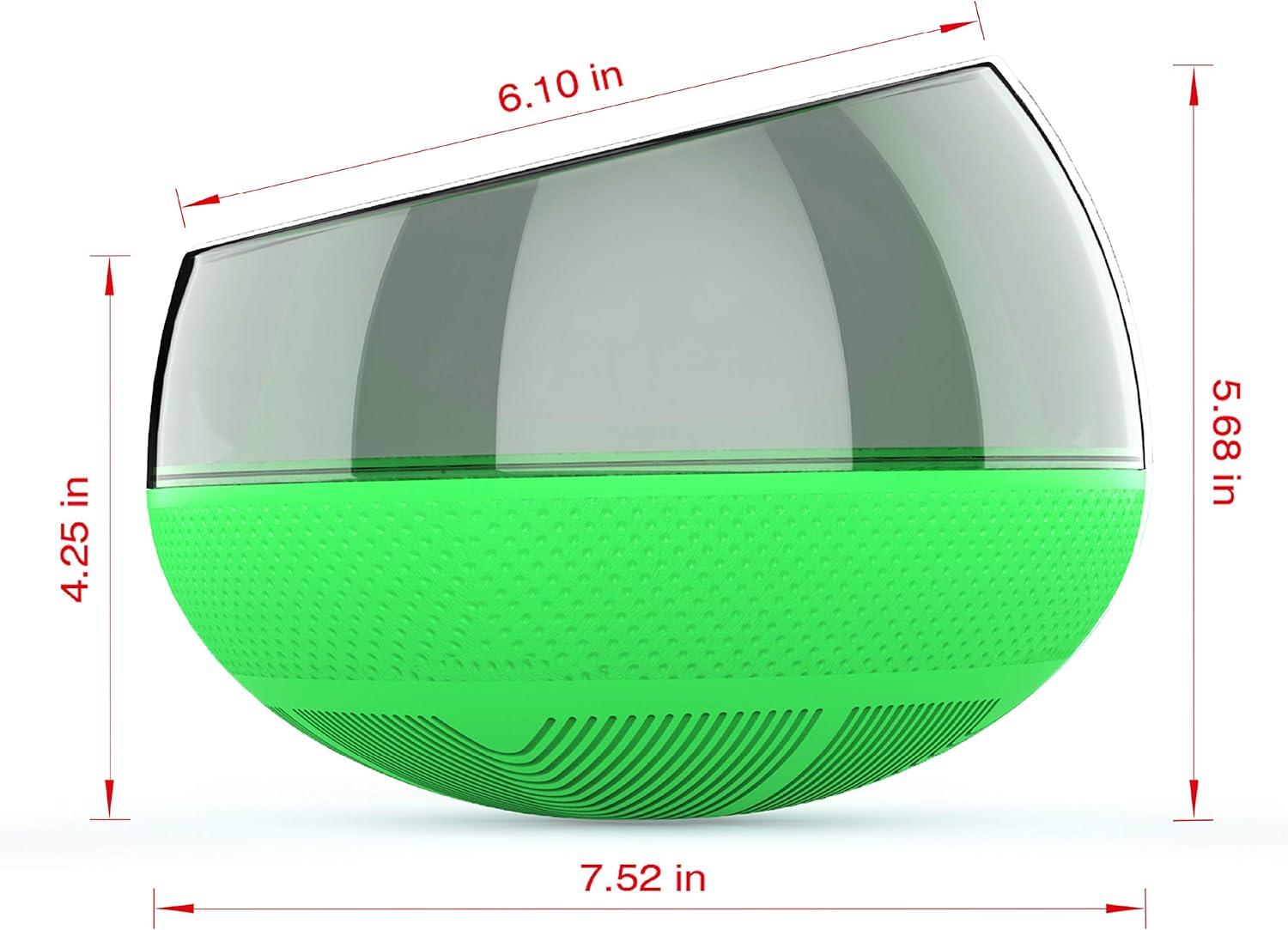 ANYPET Slow Feeder Bowl for Small Medium Dogs Cats, No-Spill Large Capacity Interactive Feeder, Green (APF03G)