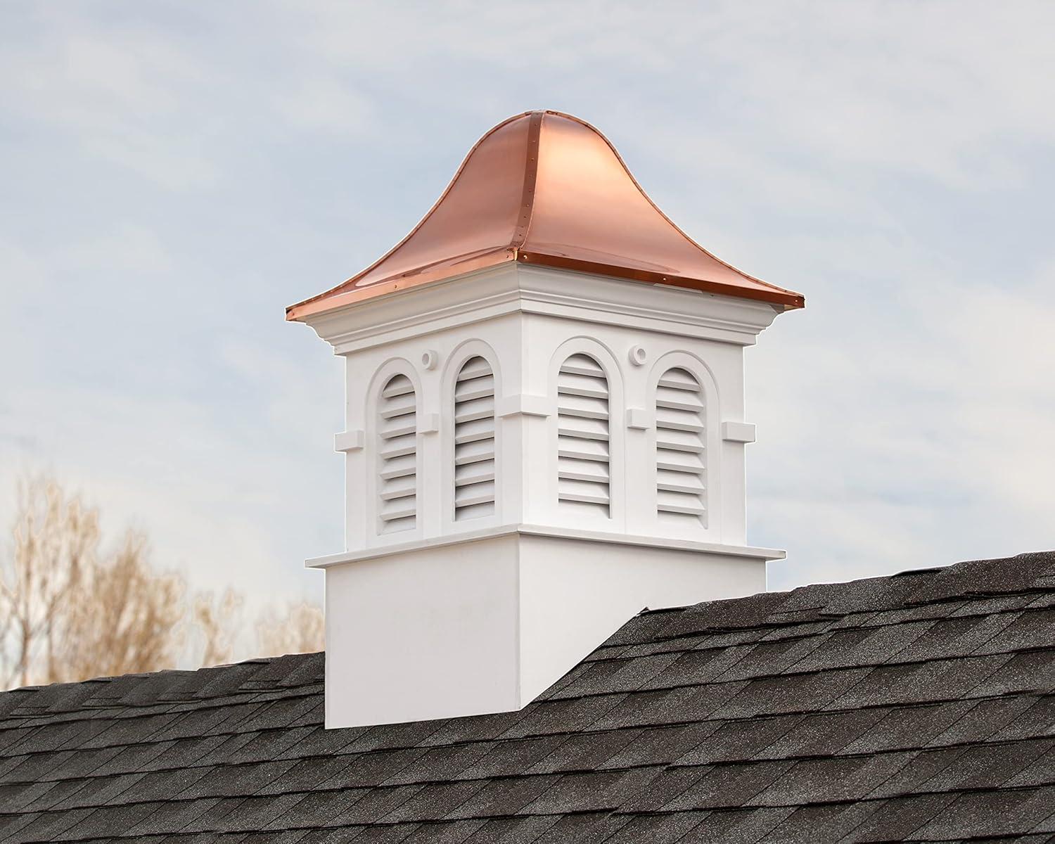Good Directions Smithsonian Montgomery Vinyl Cupola with Copper Roof, 42" x 66"