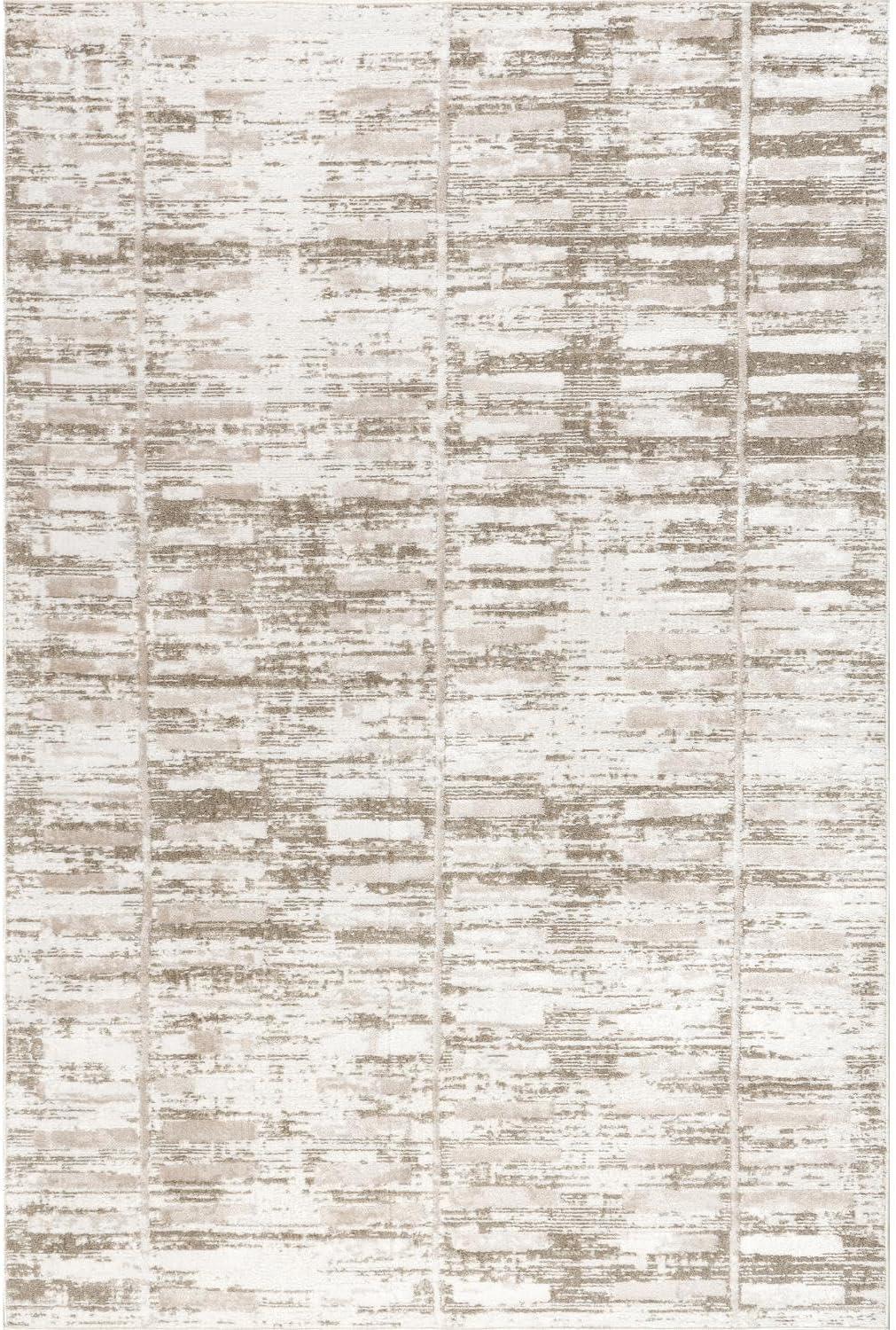 Nuloom Cambria Geometric Machine Washable Indoor Area Rug, 5' x 8', Beige