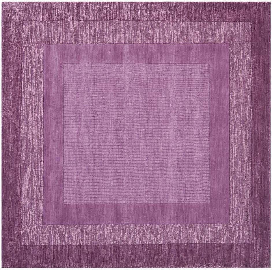 Impressions IM821 Hand Loomed Area Rug - Fuchisa/Purple - 6'x6' - Safavieh