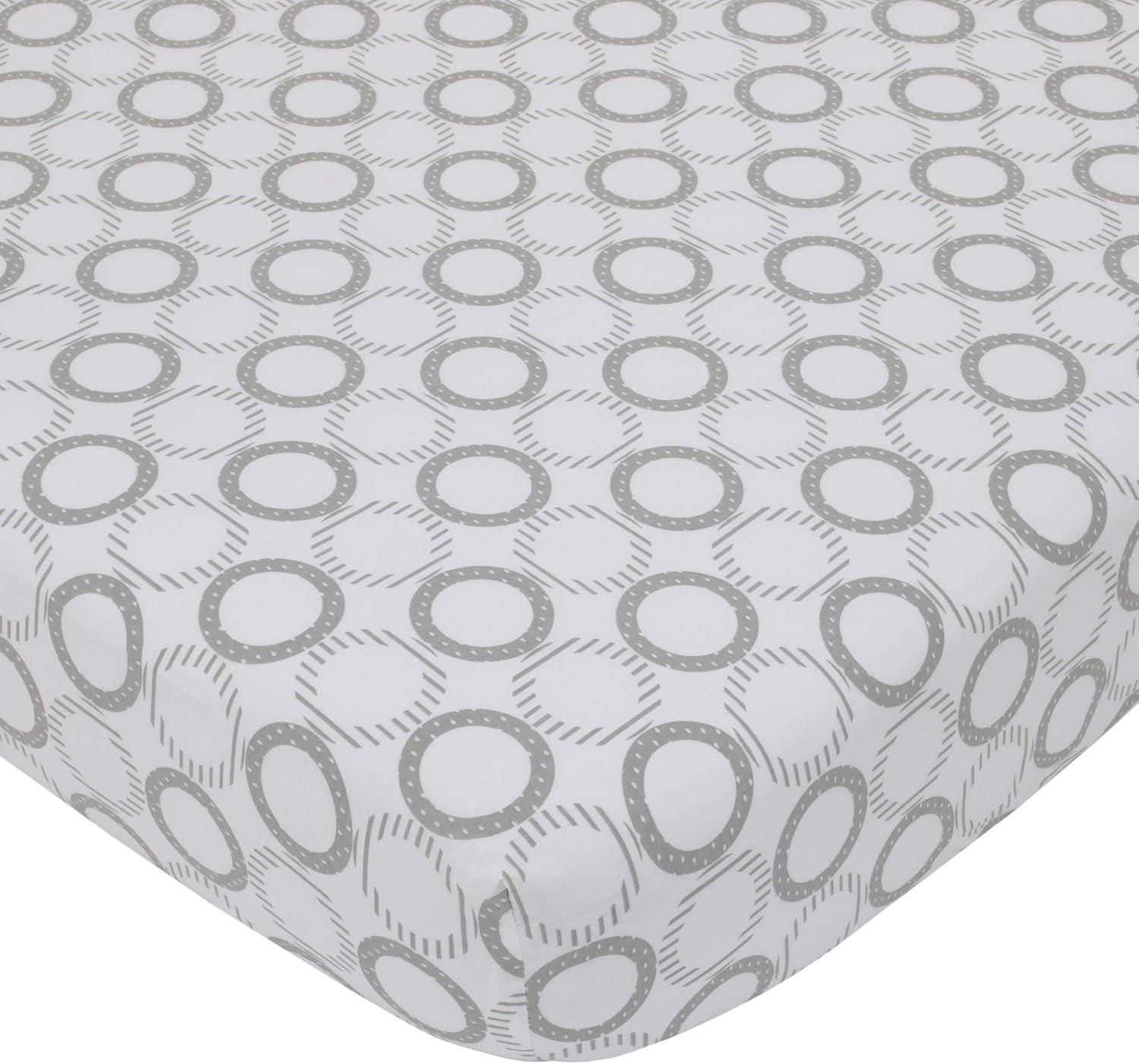 NoJo The Dreamer Pink and Grey Elephant 8 Piece Nursery Crib Bedding Set