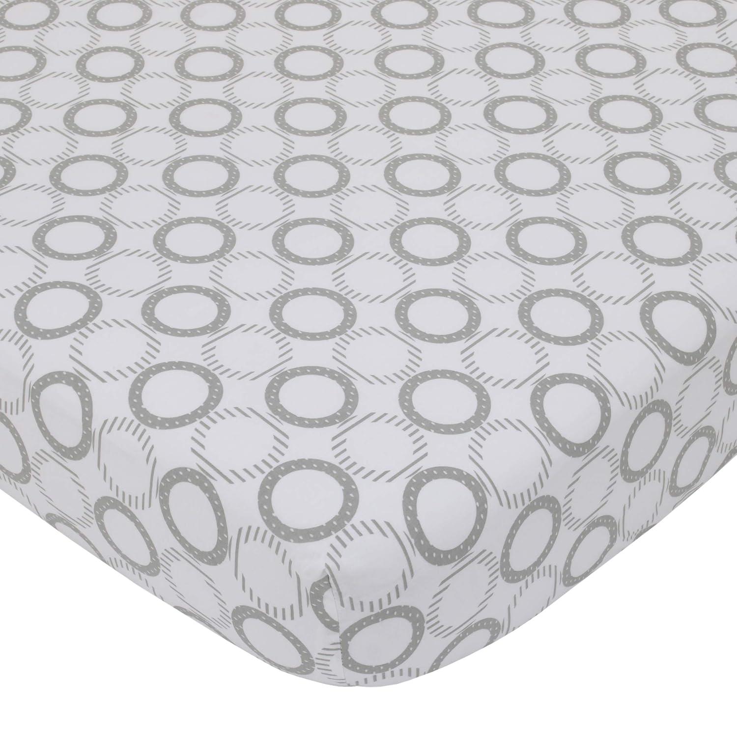 NoJo The Dreamer Pink and Grey Elephant 8 Piece Nursery Crib Bedding Set