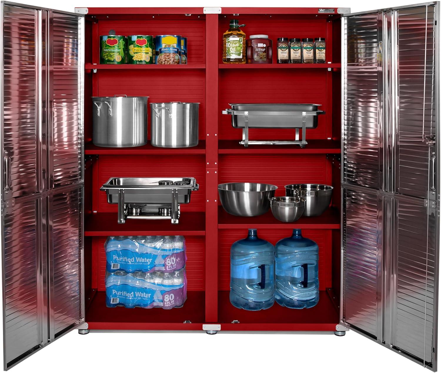 UltraHD® Seville Classics UltraHD Extra-Wide Storage Cabinet, 60" W x 24" D x 72" H