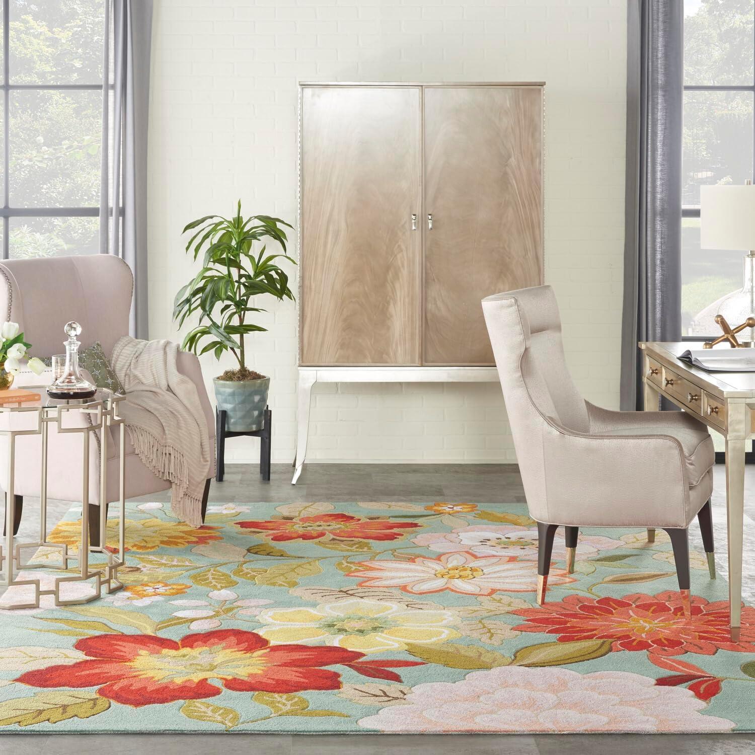 Nourison Fantasy Blooiming Floral Area Rug