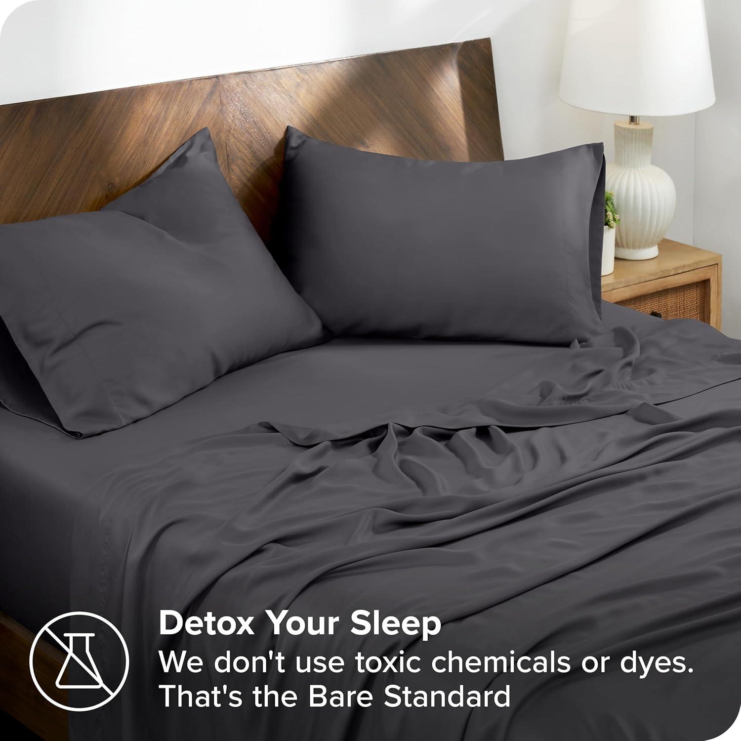 Full Forged Iron Grey TENCEL™ Lyocell Sheet Set by Bare Home
