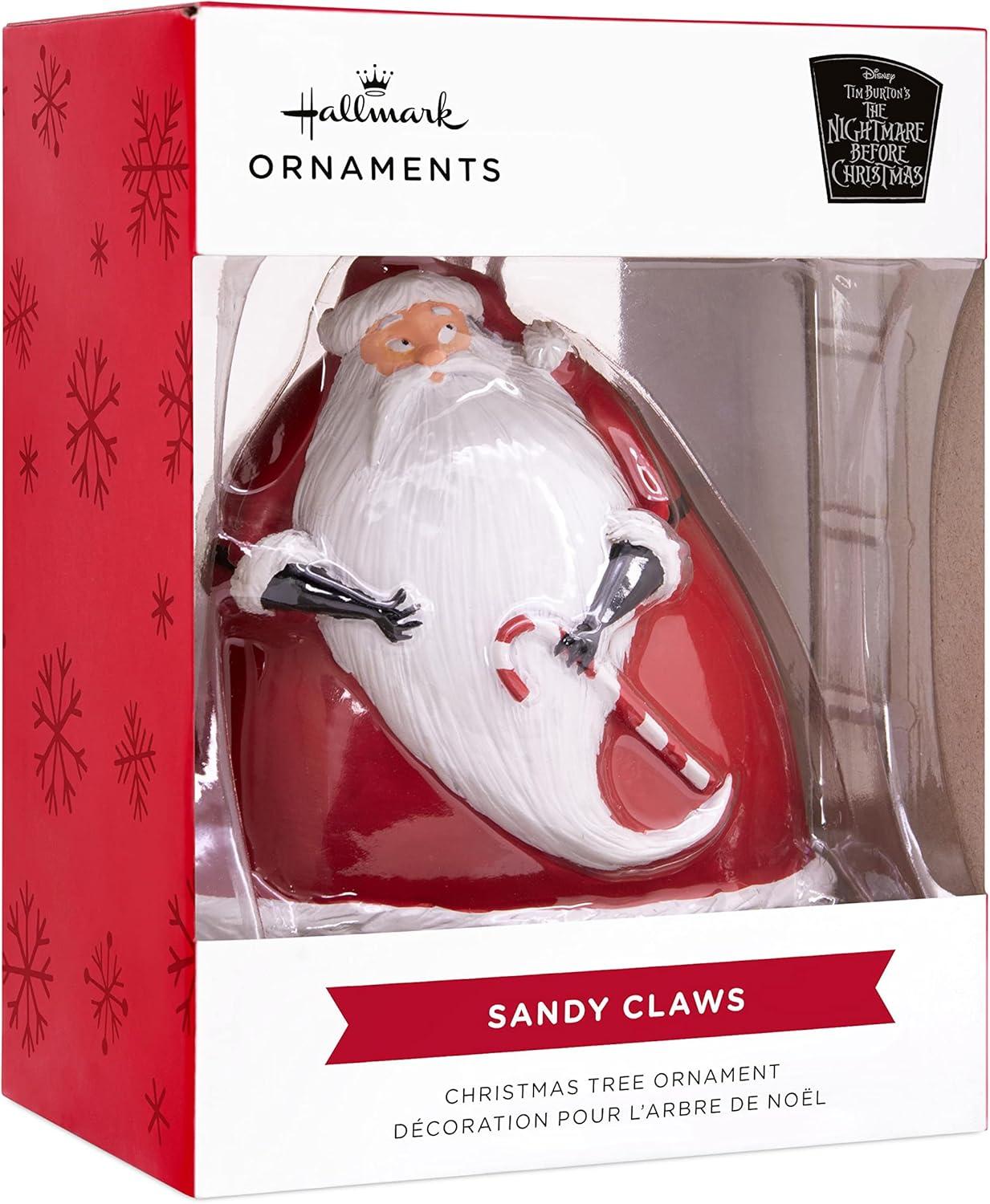 Hallmark Disney Tim Burton's The Nightmare Before Christmas Sandy Claws Ornament, 0.24lbs