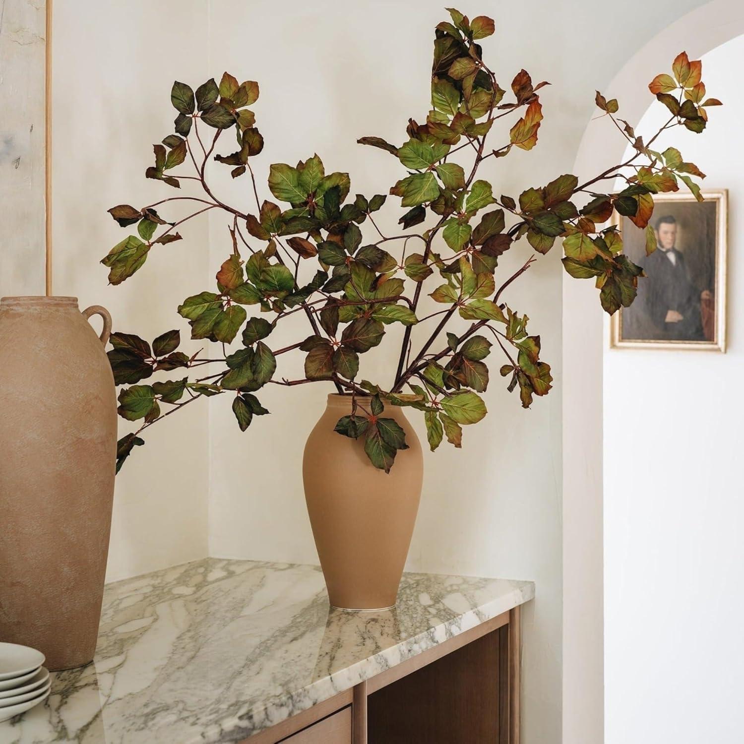 Afloral Terracotta Medium Ceramic Vase - 14"