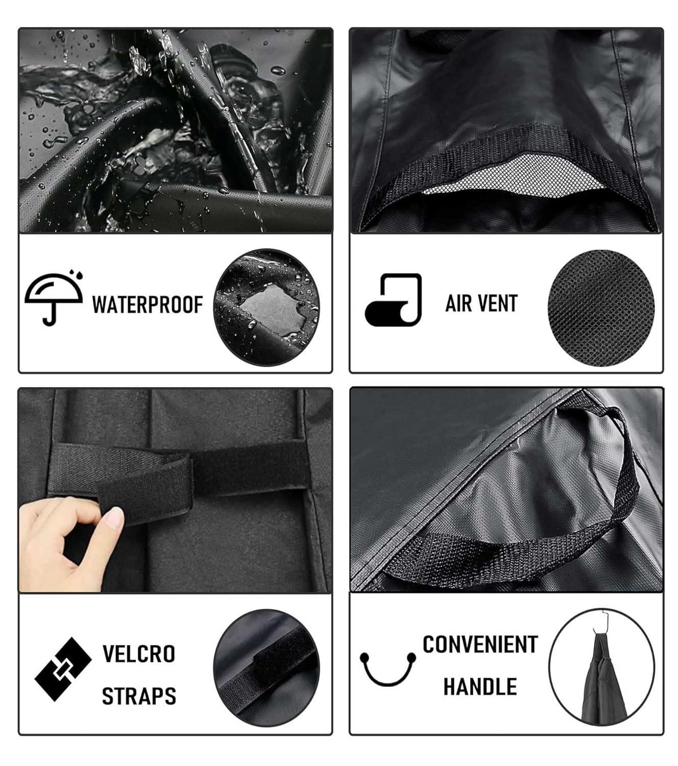 Grisun PS9900 Grill Cover for Smoke Hollow Gas/Charcoal Grill, Pit Boss Memphis Ultimate Grill GC7000 DG1100S 4in1 Combo Grill, Pit Boss KC Combo Platinum Series Heavy Duty and Waterproof Grill Cover