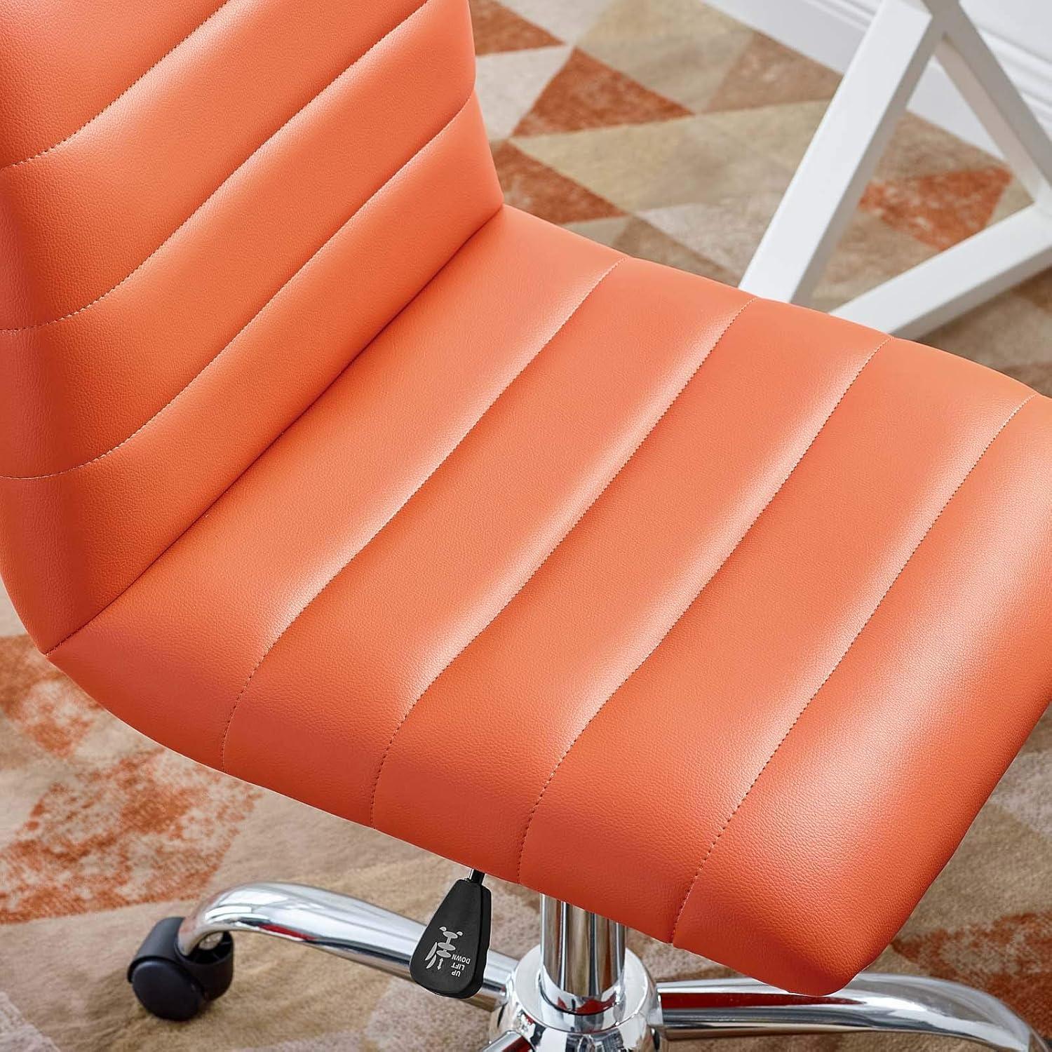 Modway Ripple Armless Mid Back Vinyl Office Chair