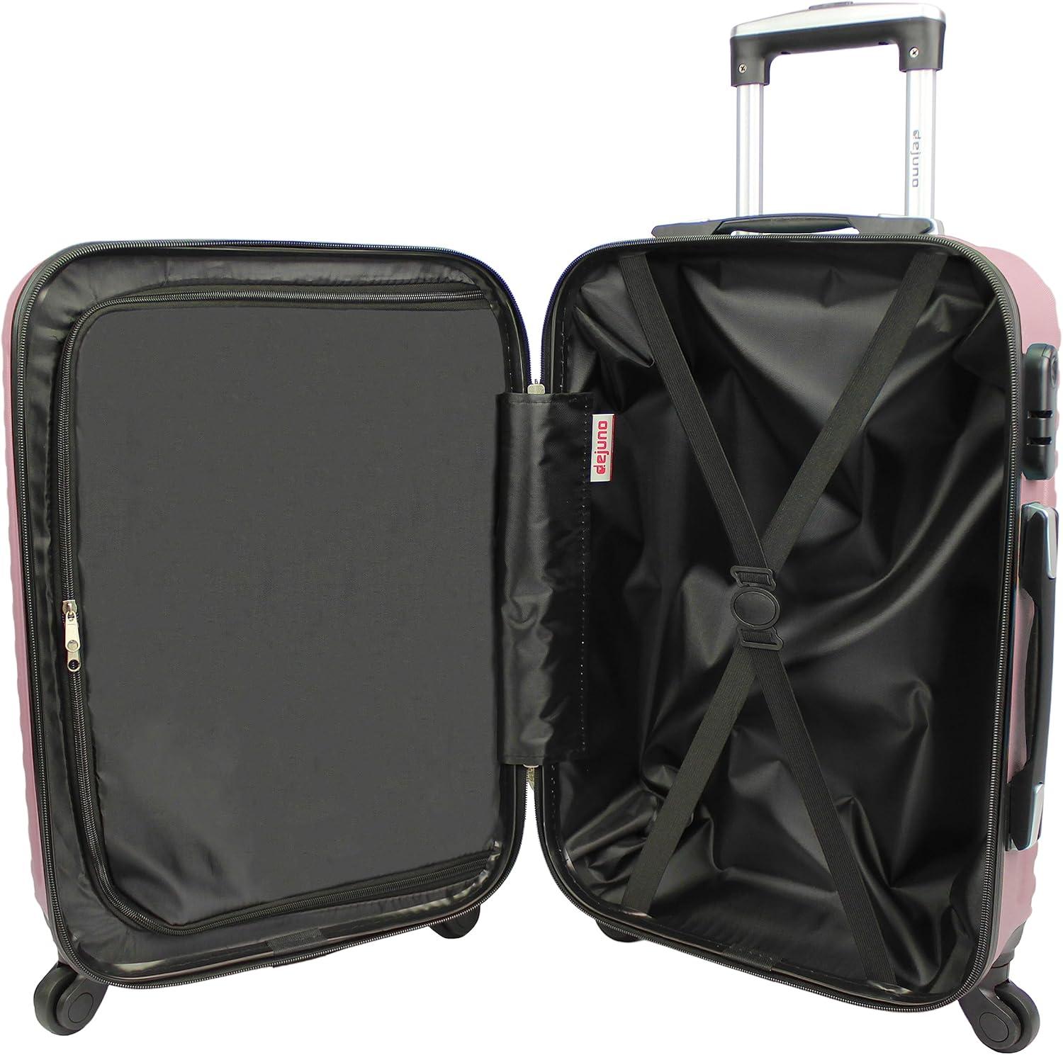 Dejuno Craft Hardside 3-Piece Spinner Luggage Set - Blush