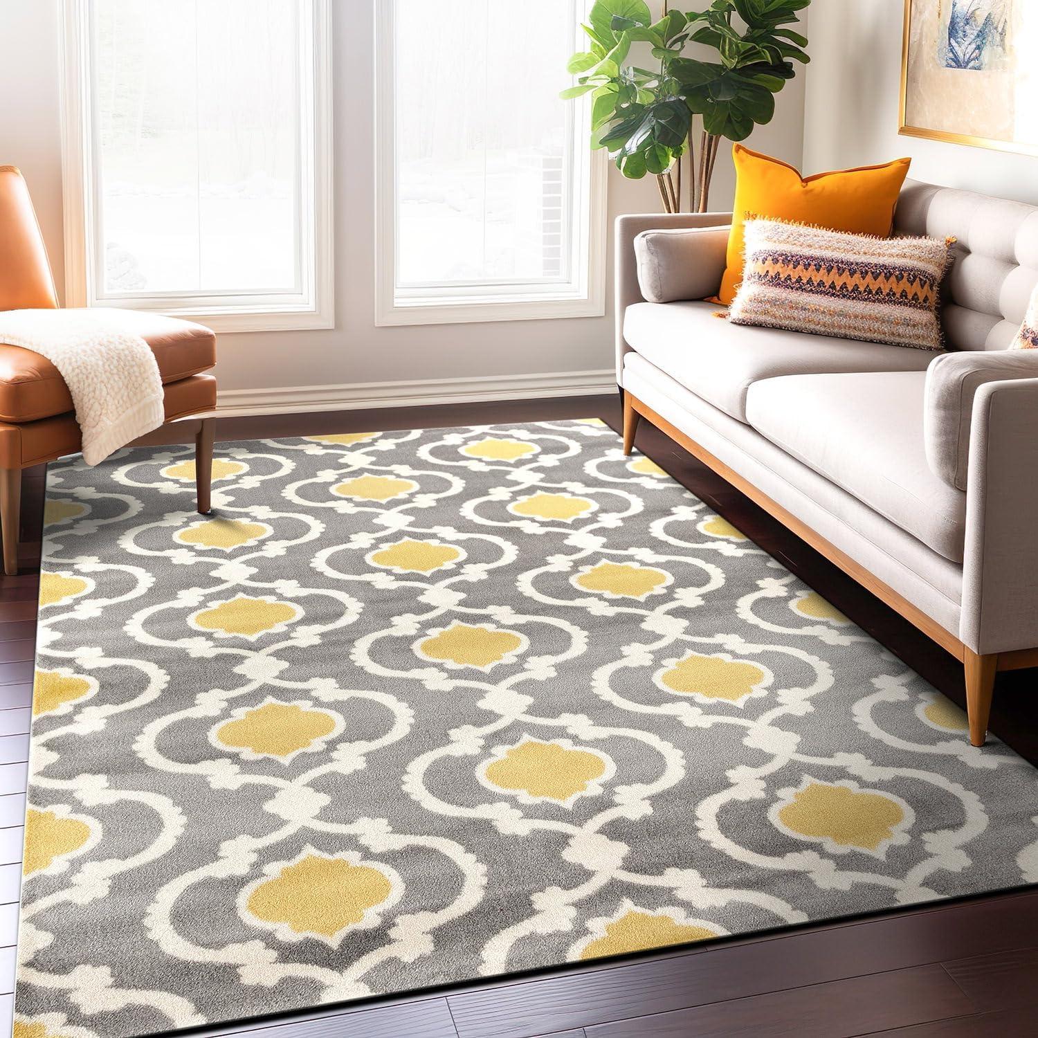 World Rug Gallery Moroccan Trellis Contemporary Area Rug