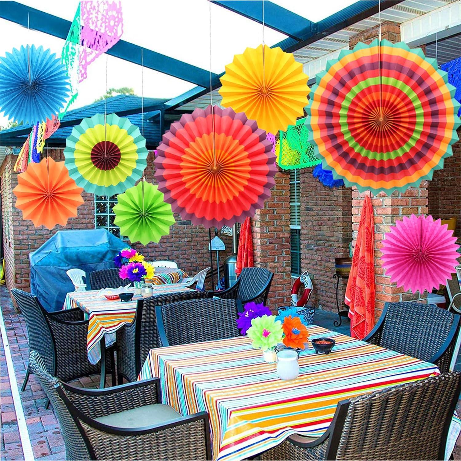 Party Hanging Paper Fan Set, Paper Flower Balls, Birthday Parties, Wedding Events, Holiday Decorations