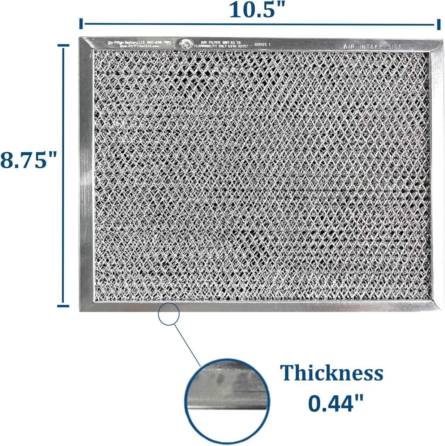 Air Filter Factory Aluminum Charcoal Carbon Combo Filter for Broan Nutone 41F, 97007696, 97005687