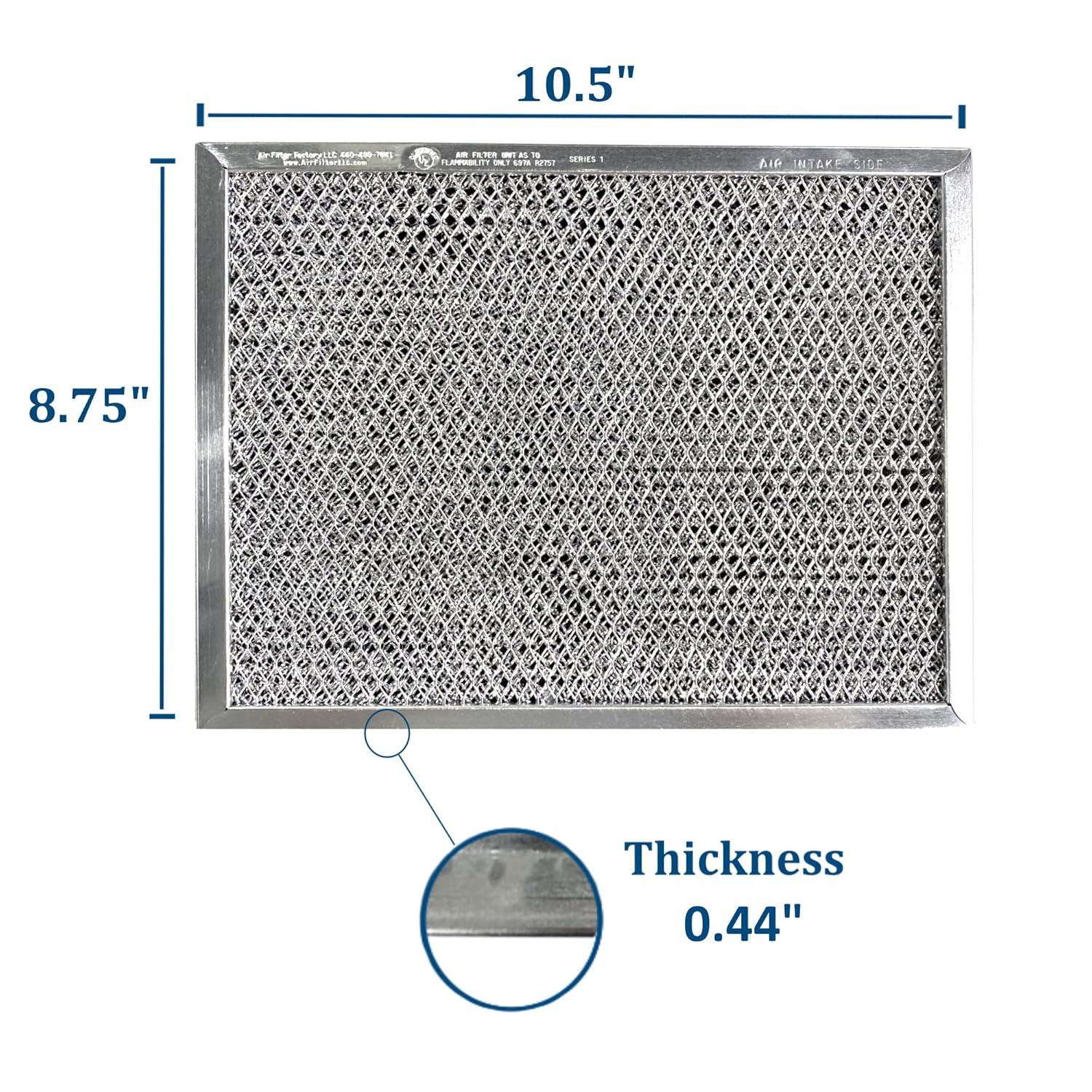 Air Filter Factory Aluminum Charcoal Carbon Combo Filter for Broan Nutone 41F, 97007696, 97005687
