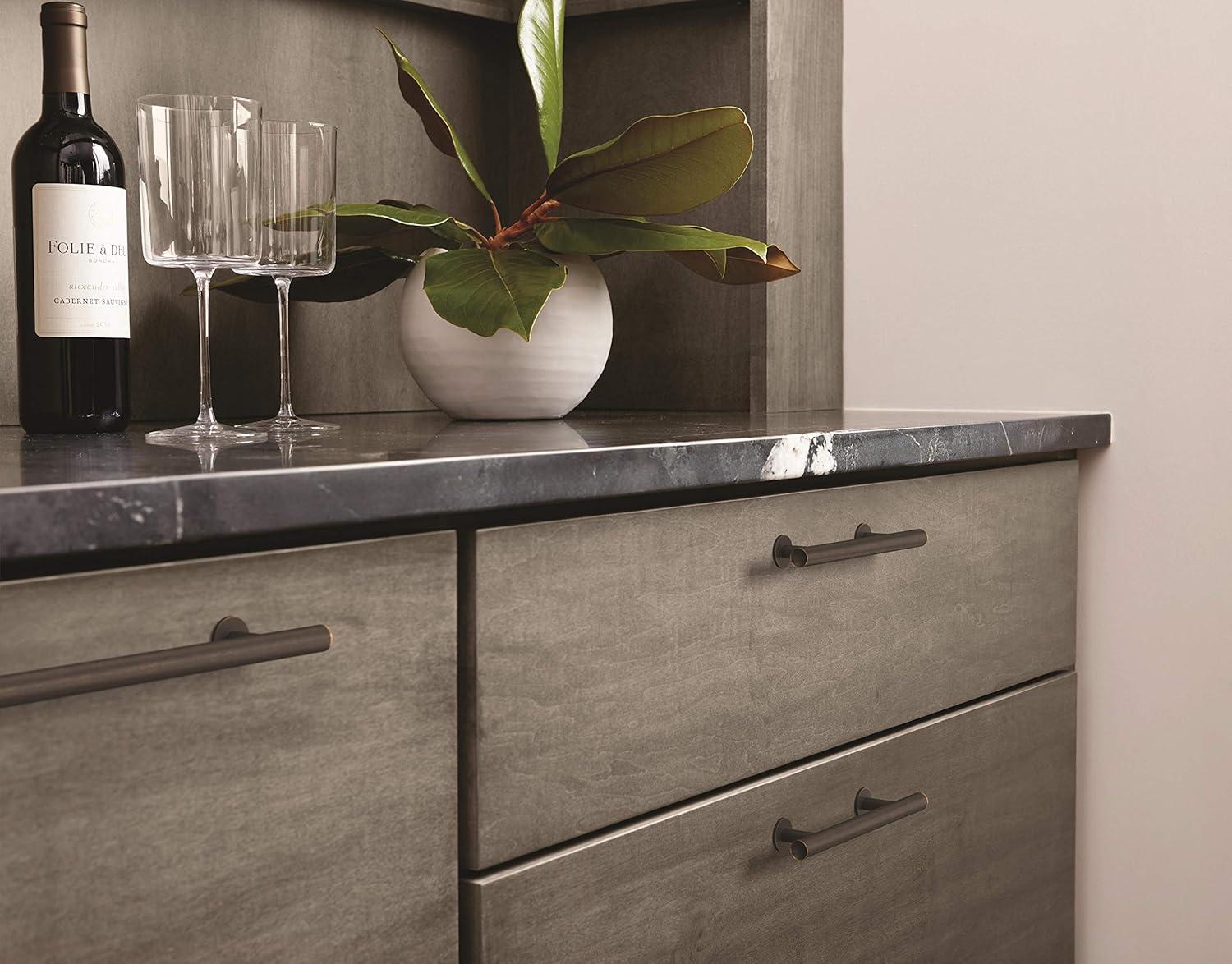 Amerock Radius 3-3/4 inch (96mm) Center-to-Center Oil-Rubbed Bronze Cabinet Pull